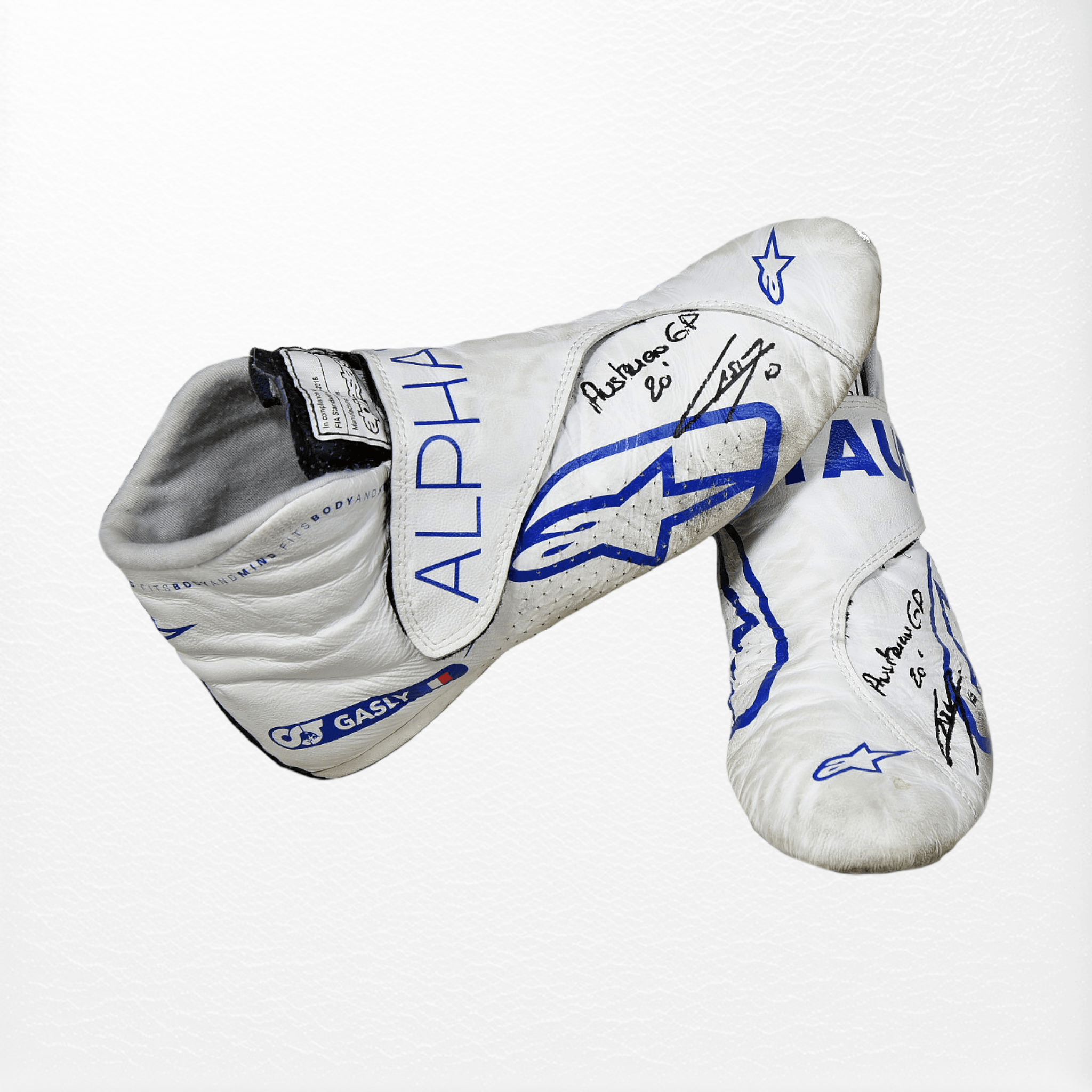 2020 pierre gasly race austrian grand prix's scuderia alphatauri f1 boots 2020 Pierre Gasly Race Austrian Grand Prix's Scuderia AlphaTauri F1 Boots DASH RACEGEAR