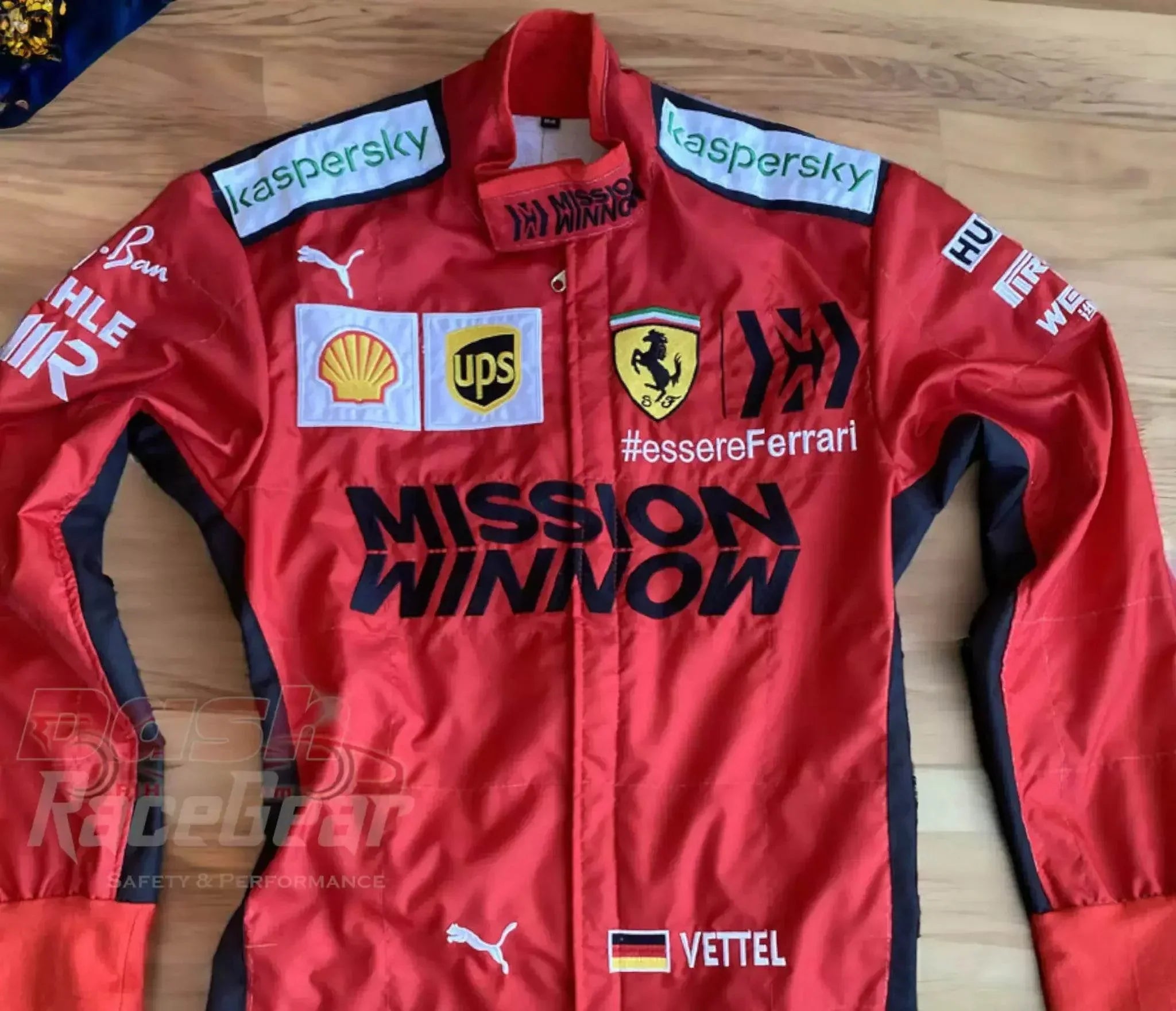 2020 sebastian vettel ferrari mission winnow f1 embroidered racing suit 2020 Sebastian Vettel Ferrari Mission Winnow F1 Embroidered Racing suit DASH RACEGEAR