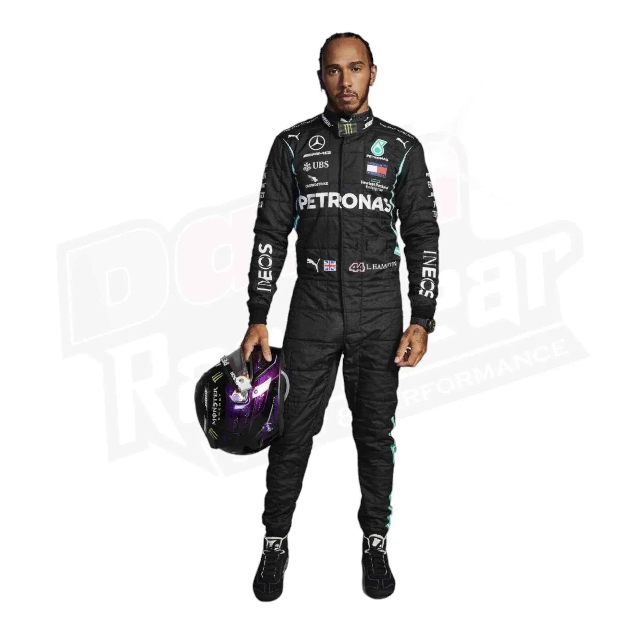 2021 Lewis Hamilton Mercedes AMG F1 Race Suit KIDS Dash Racegear