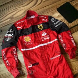 2022 Charles Leclerc Ferrari Embroidered F1 Racing Suit