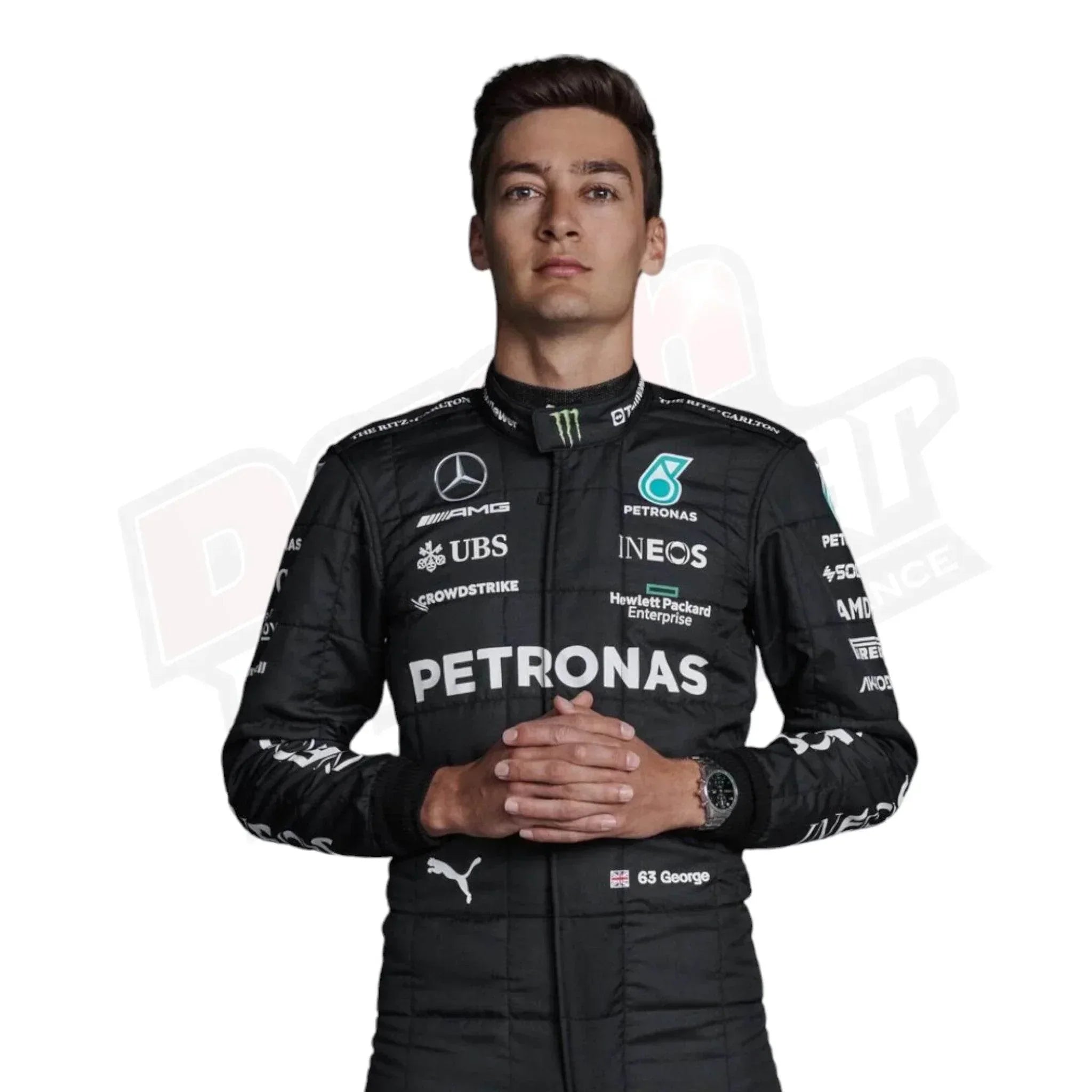 2023 george russell mercedes amg f1 race suit 2023 George Russell Mercedes AMG F1 Race Suit DASH RACEGEAR
