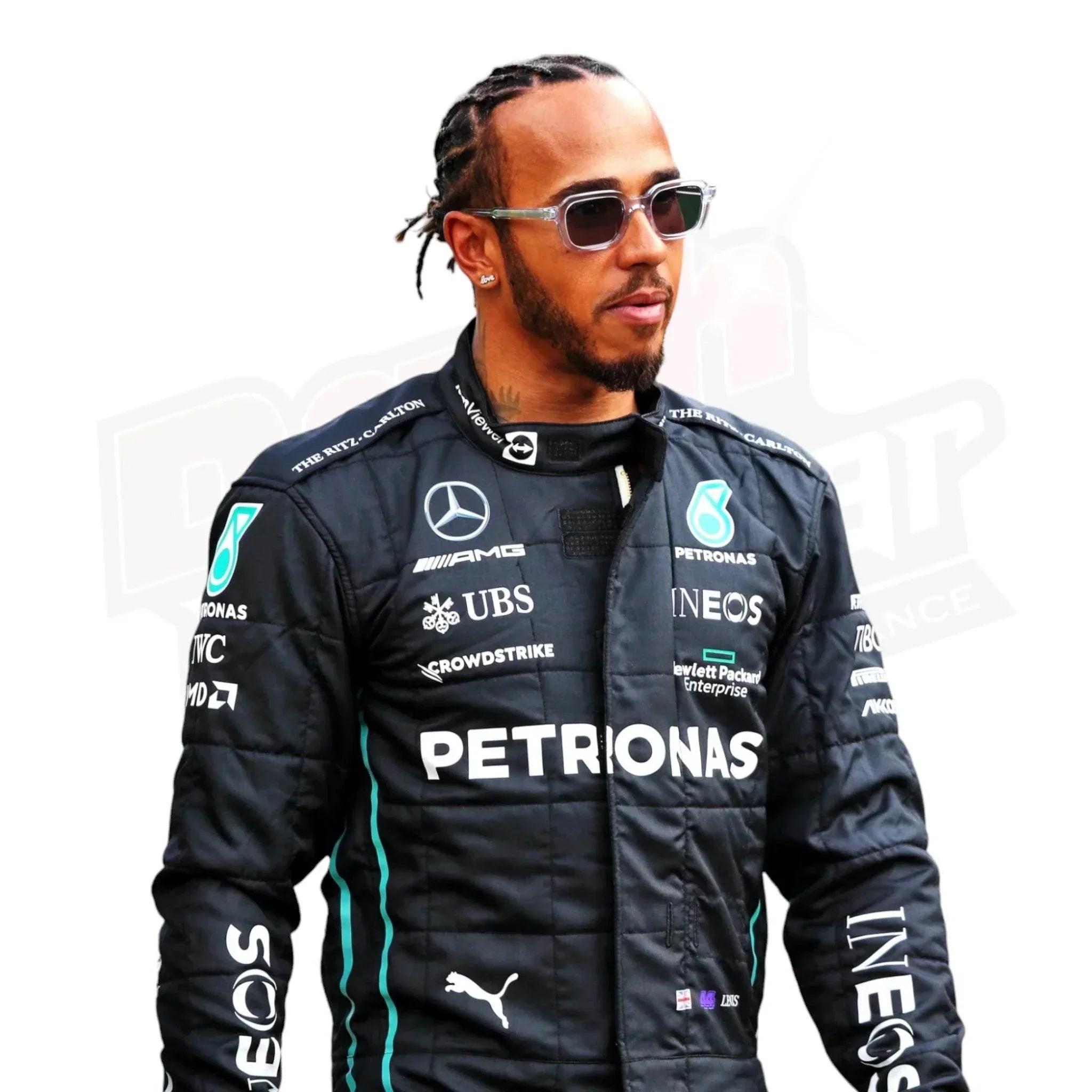 2022 lewis hamilton mercedes amg petronas f1 team replica race suit 2022 Lewis Hamilton Mercedes-AMG Petronas F1 Team Replica Race Suit DASH RACEGEAR