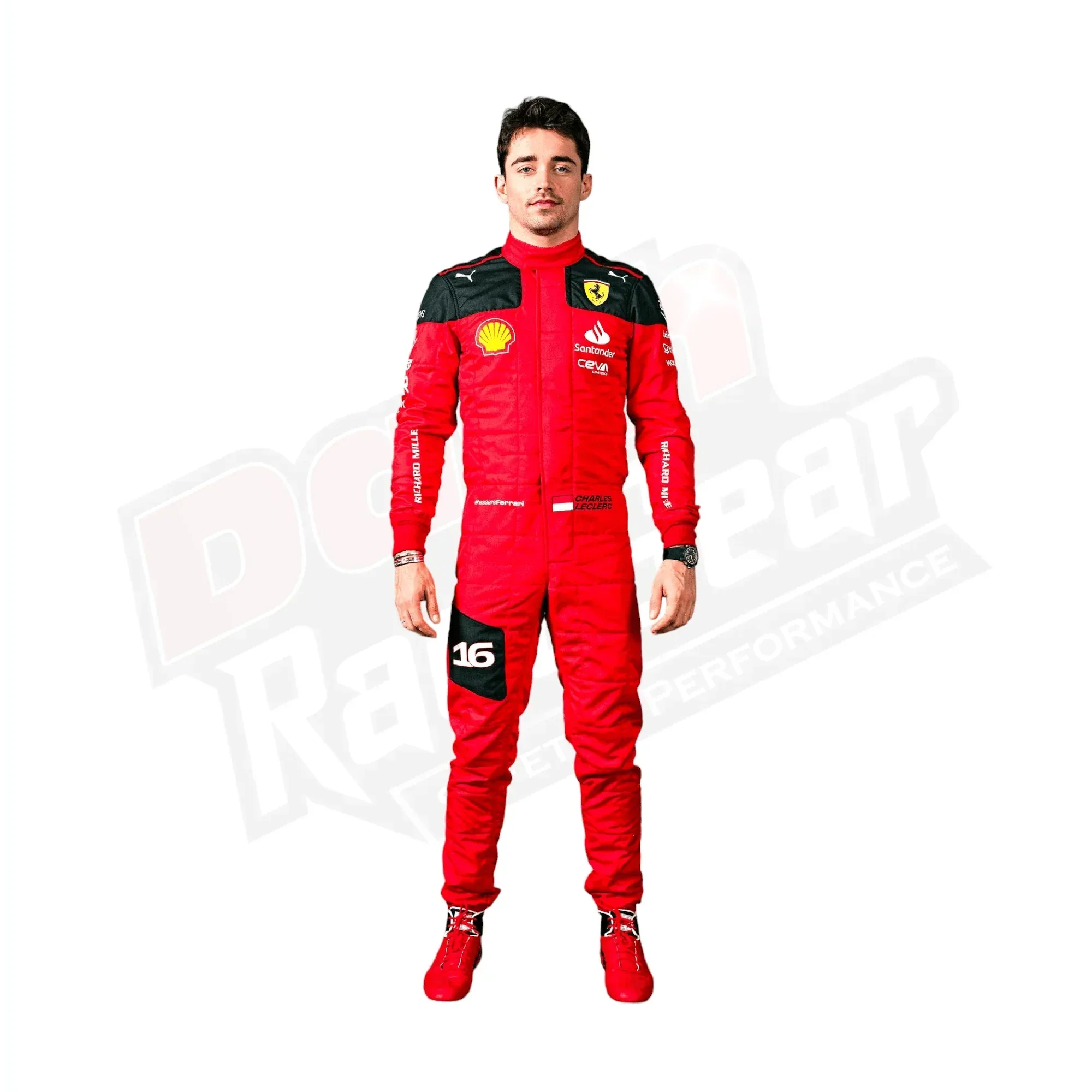 New Charles Leclerc 2023 Race Suit Ferrari F1 DASH RACEGEAR