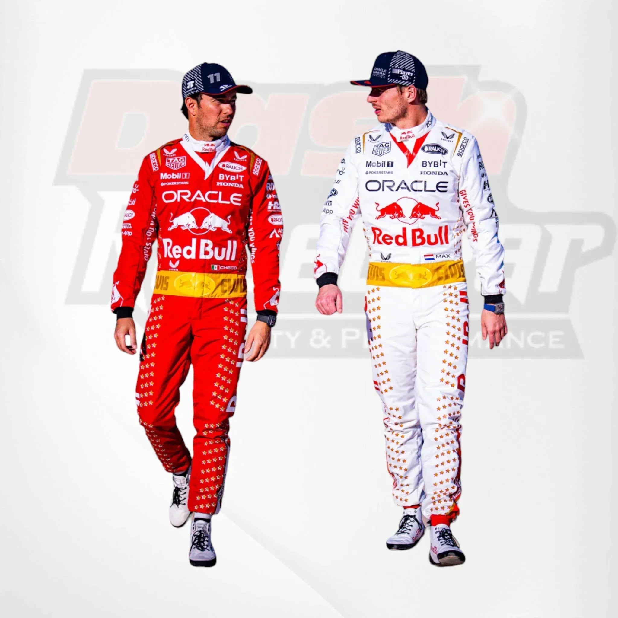 2023 Max Verstappen's Sergio Perez F1 Team Race Suit - Las Vegas Puma