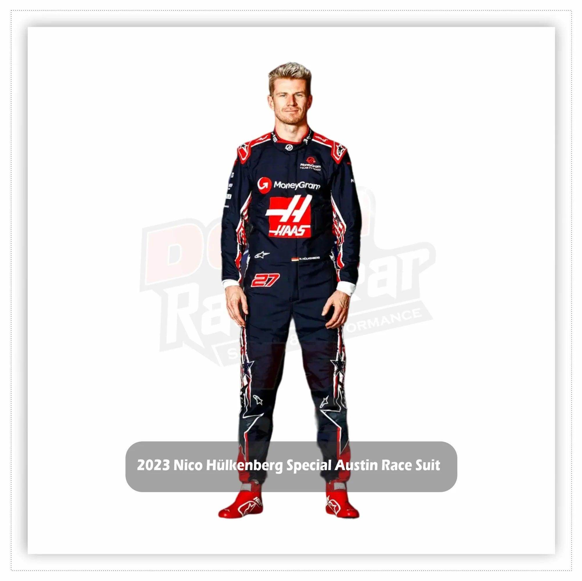 2023 Nico Hülkenberg Special Austin Race Suit KIDS - Us Grand Prix Dash Racegear