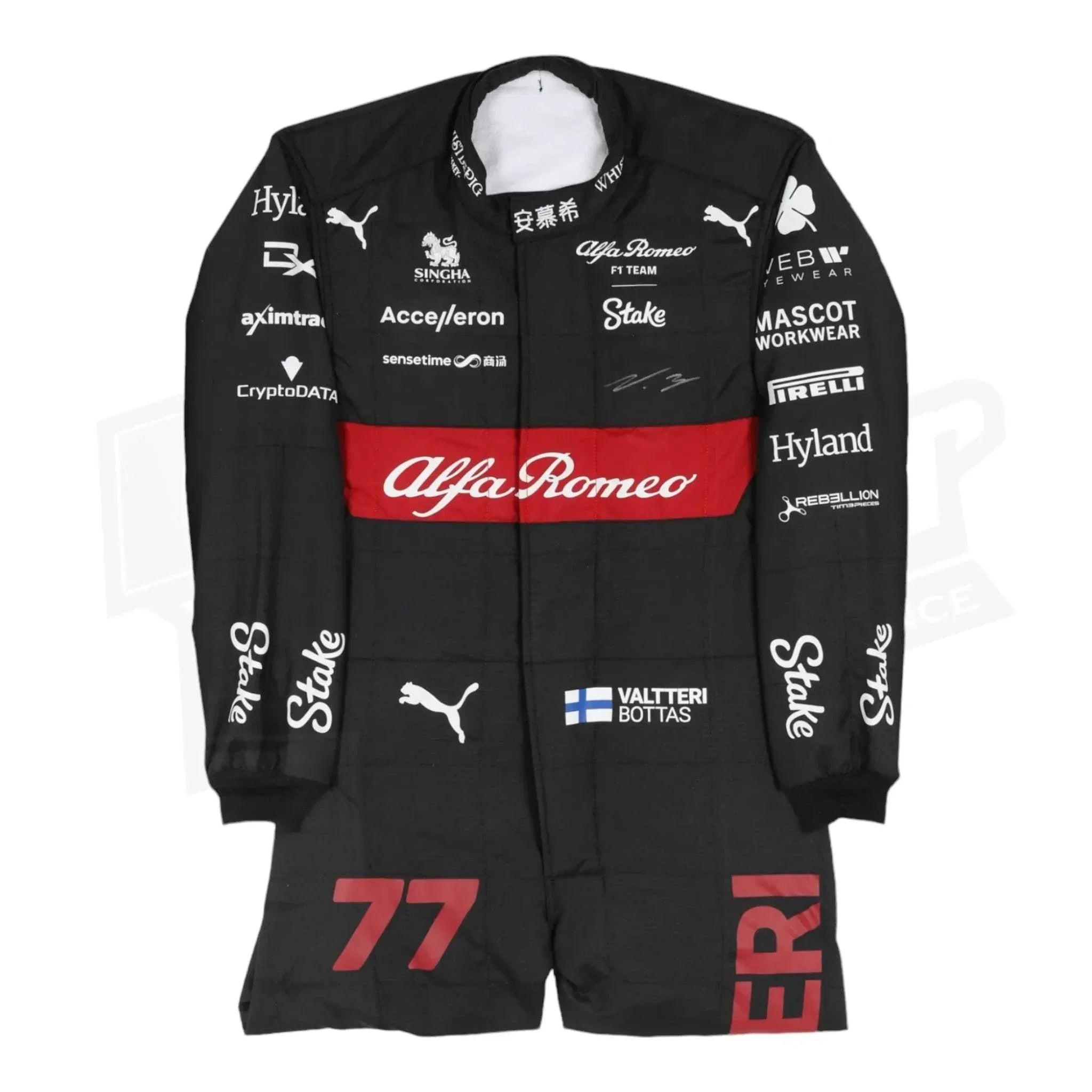2023 Valtteri Bottas Alfa Romeo F1 Team Stake Replica Race Suit DASH RACEGEAR