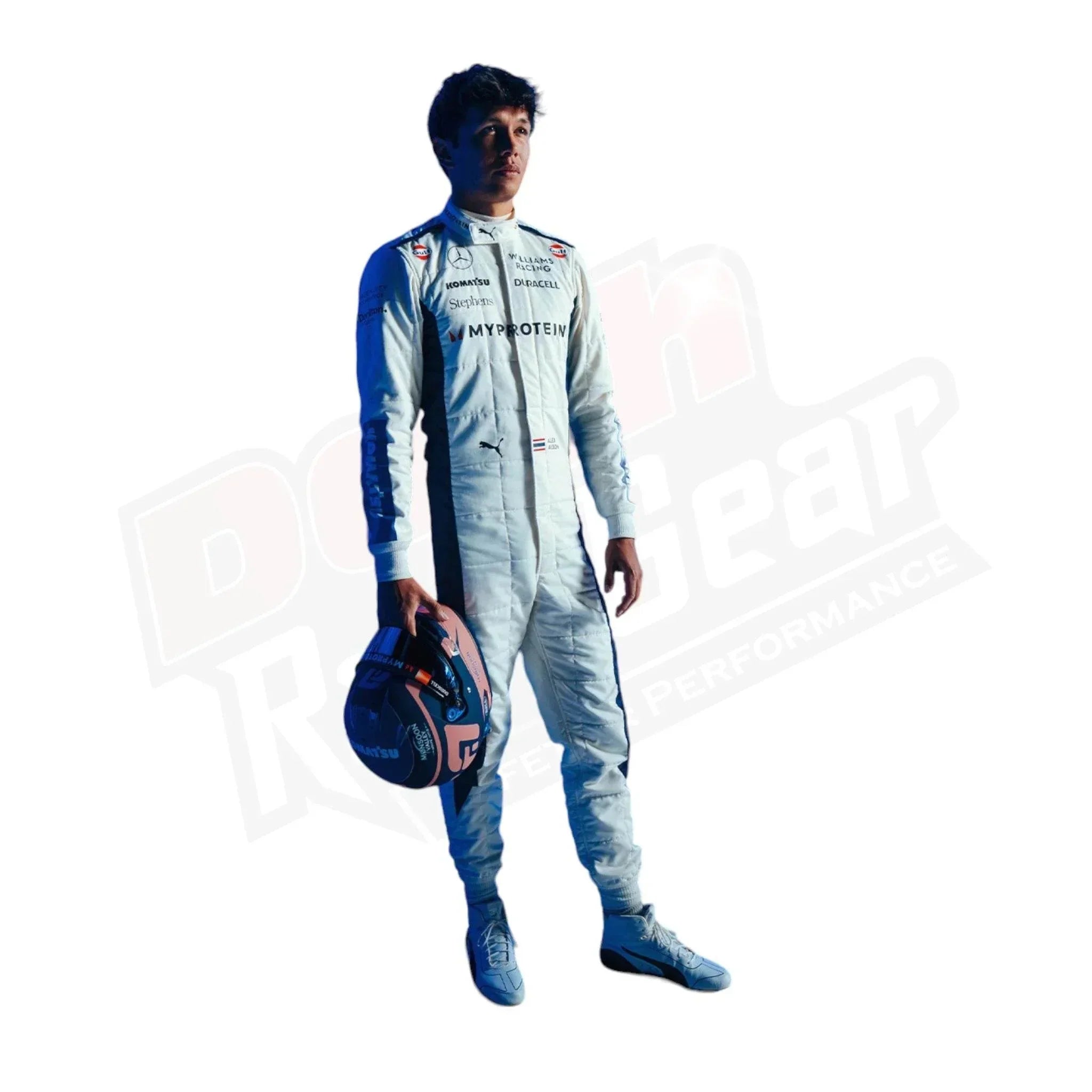 2024 alex albon williams f1 team race suit 2024 Alex Albon Williams F1 Team Race Suit Dash Racegear
