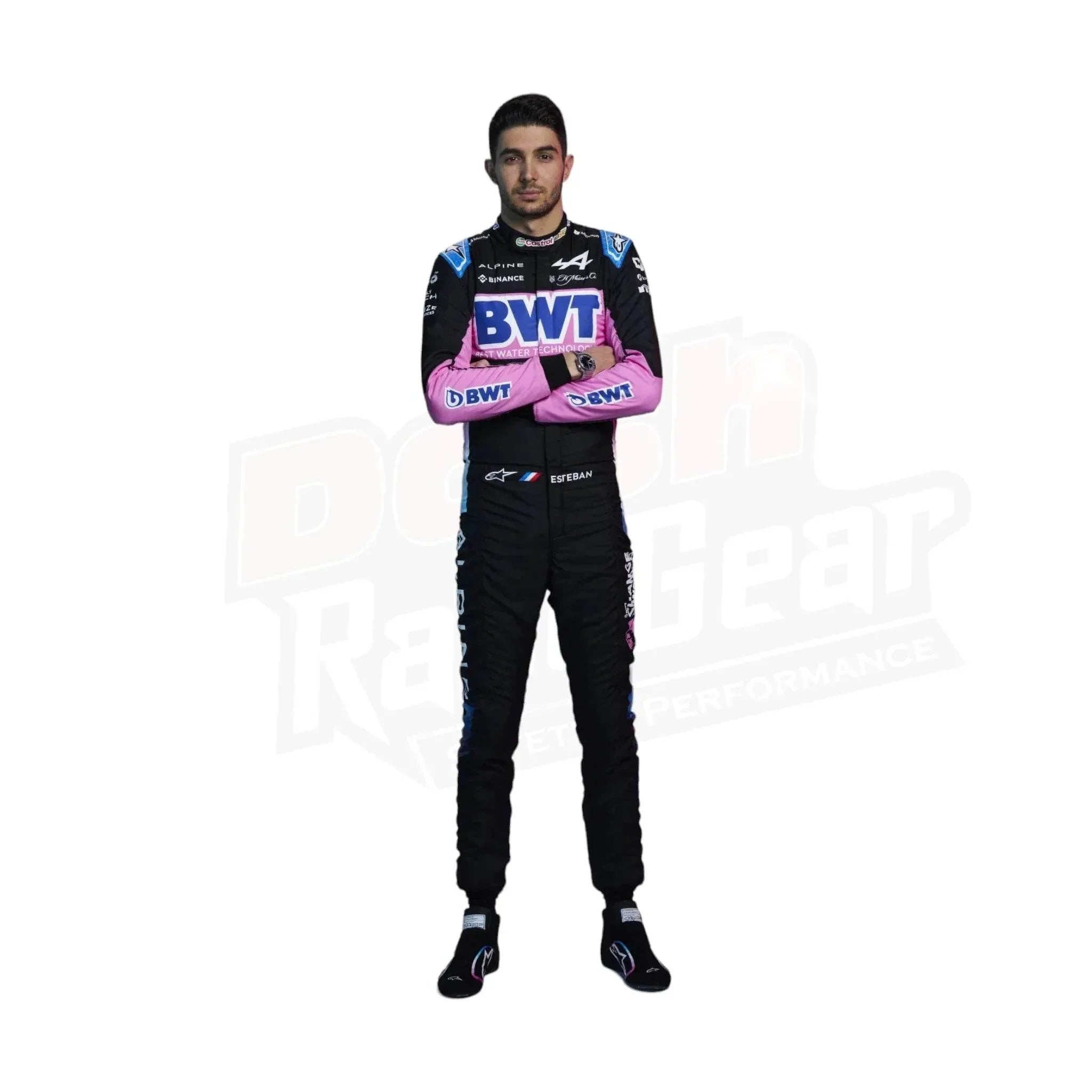 2024 bwt pierre gasly esteban ocon alpine f1 team race suit 2024 BWT Pierre Gasly Esteban Ocon Alpine F1 Team Race Suit DASH RACEGEAR