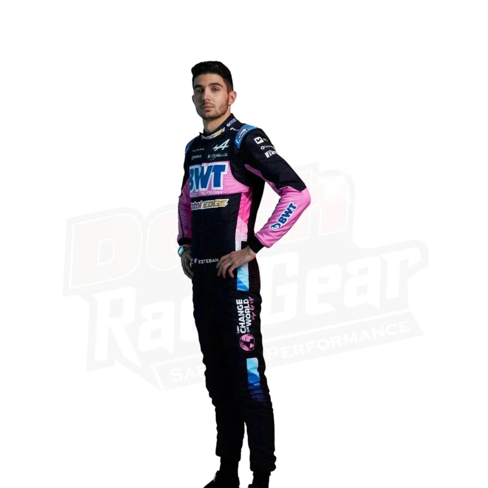 2024 bwt pierre gasly esteban ocon alpine f1 team race suit 2024 BWT Pierre Gasly Esteban Ocon Alpine F1 Team Race Suit DASH RACEGEAR