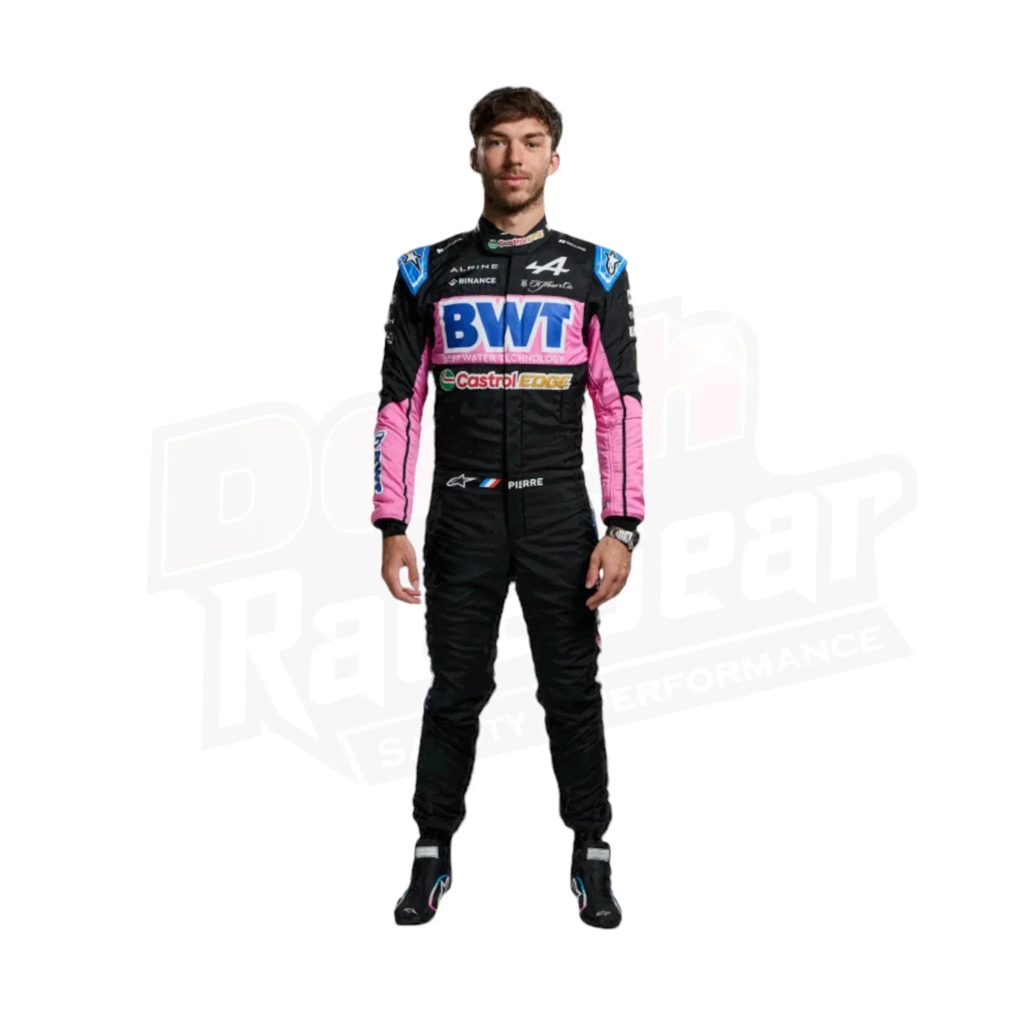 2024 bwt pierre gasly esteban ocon alpine f1 team race suit 2024 BWT Pierre Gasly Esteban Ocon Alpine F1 Team Race Suit DASH RACEGEAR