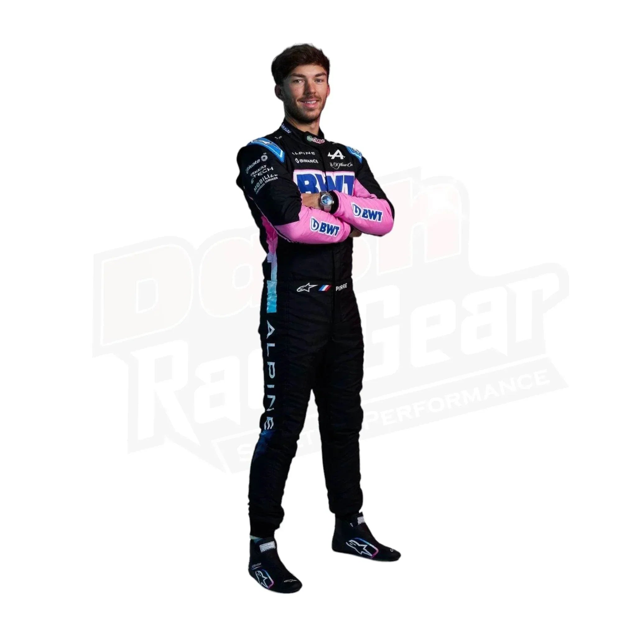 2024 bwt pierre gasly esteban ocon alpine f1 team race suit 2024 BWT Pierre Gasly Esteban Ocon Alpine F1 Team Race Suit DASH RACEGEAR