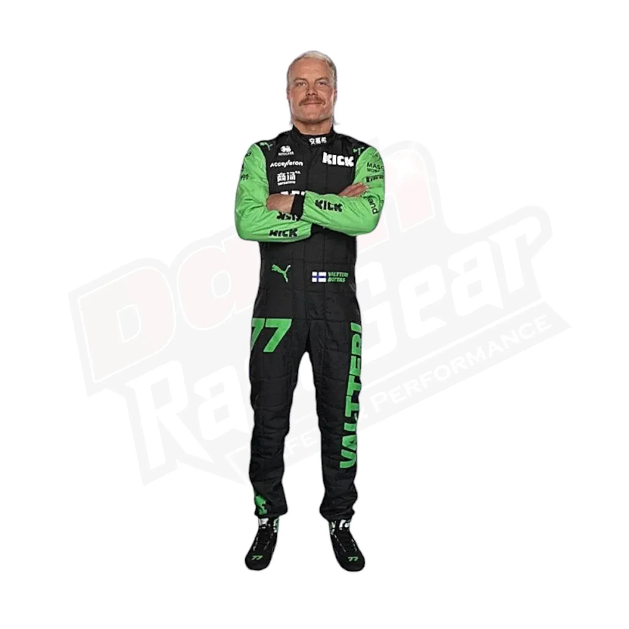 2024 valtteri bottas kick sauber f1 team stake race suit 2024 Valtteri Bottas Kick Sauber F1 Team Stake Race Suit DASH RACEGEAR