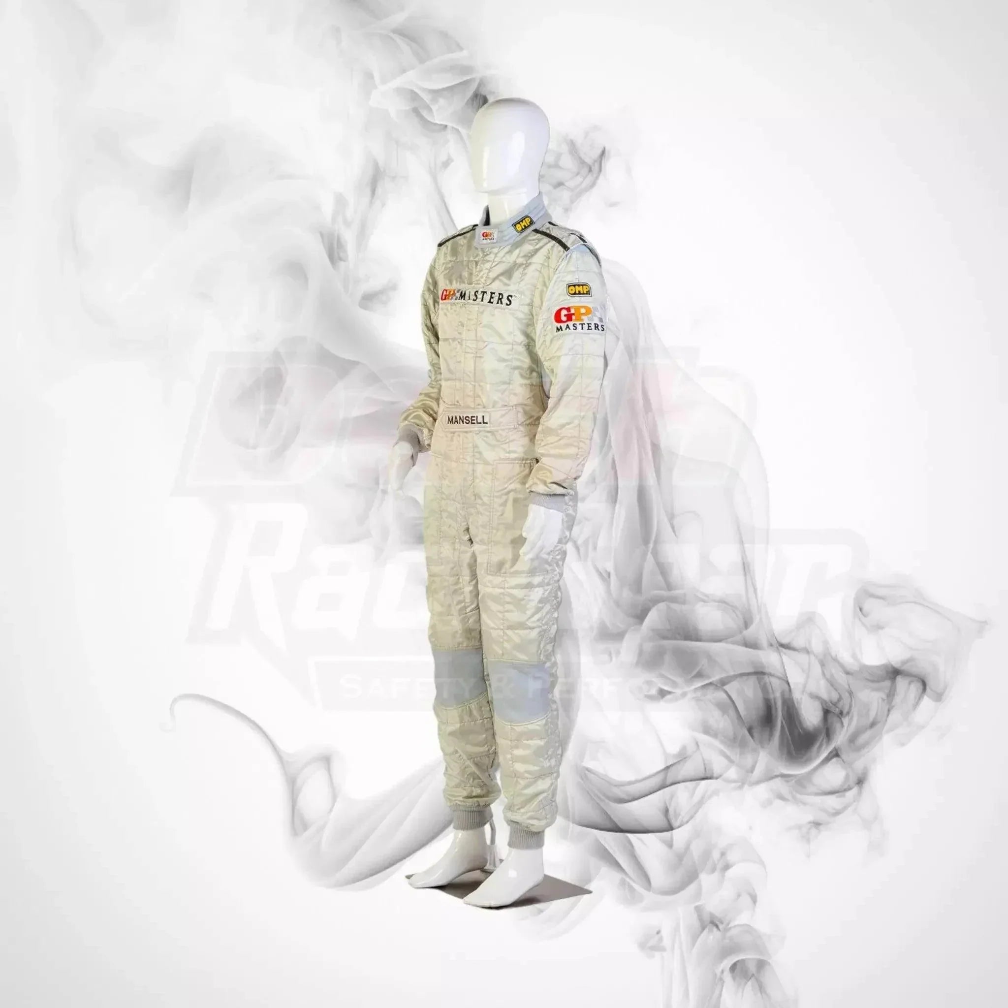 2006 omp gp masters nigel mansell’s race suit 2006 omp gp masters nigel mansell’s race suit