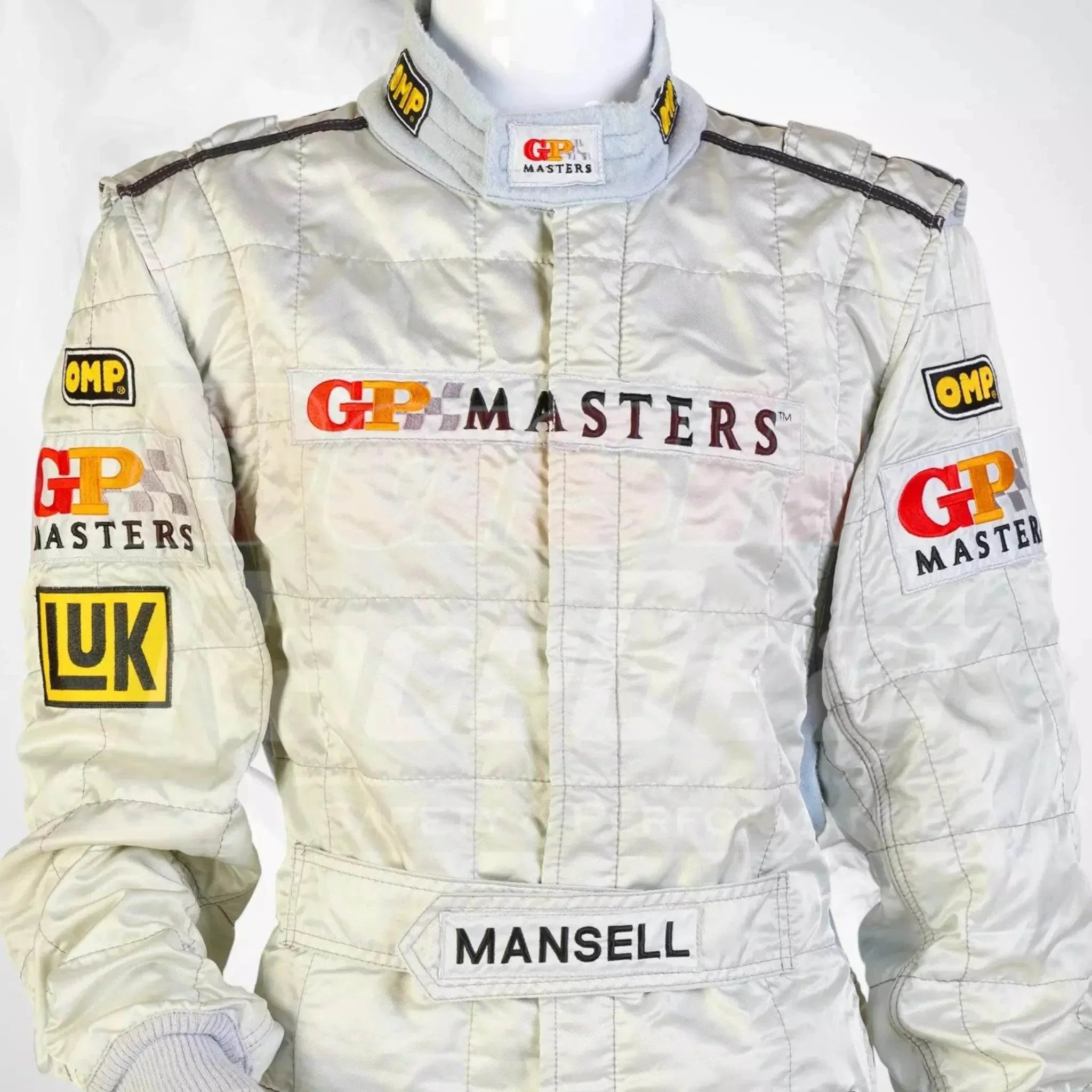 2006 omp gp masters nigel mansell’s race suit 2006 omp gp masters nigel mansell’s race suit