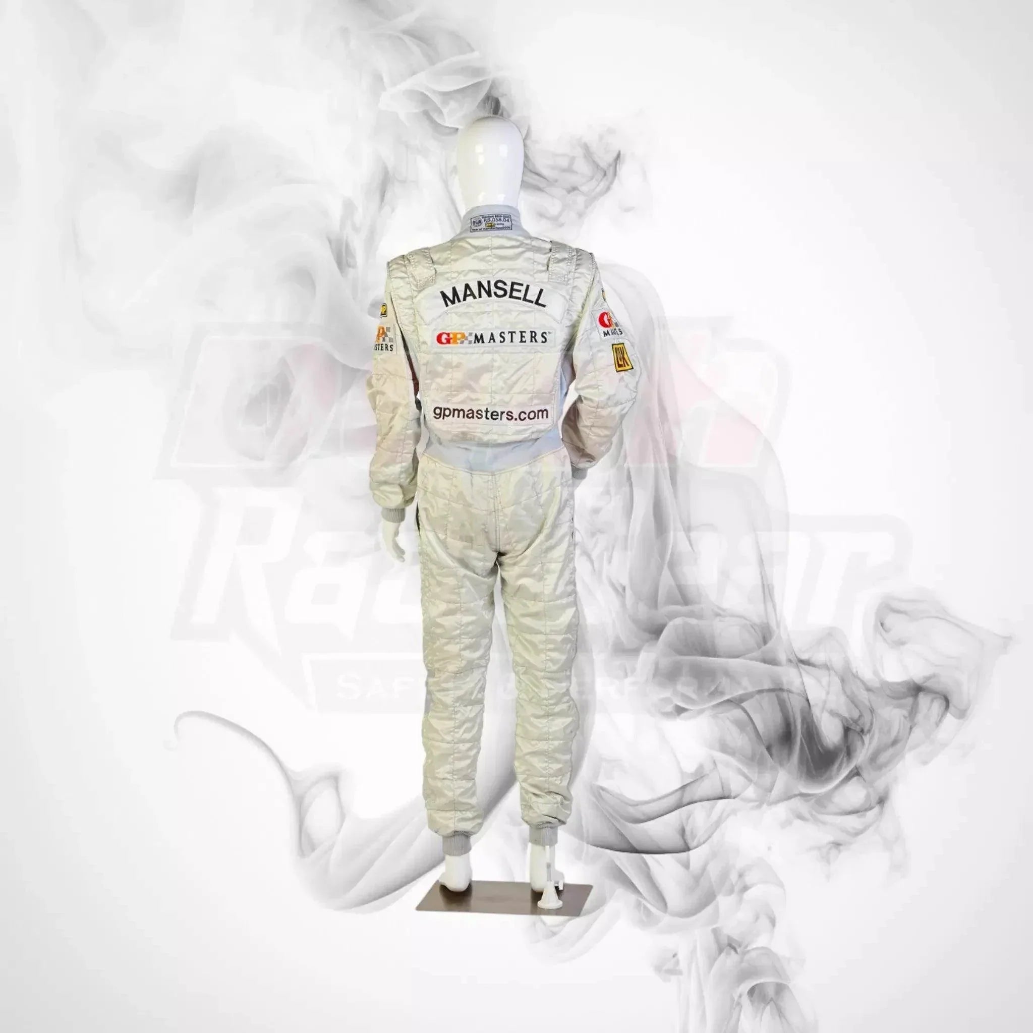 2006 omp gp masters nigel mansell’s race suit 2006 omp gp masters nigel mansell’s race suit