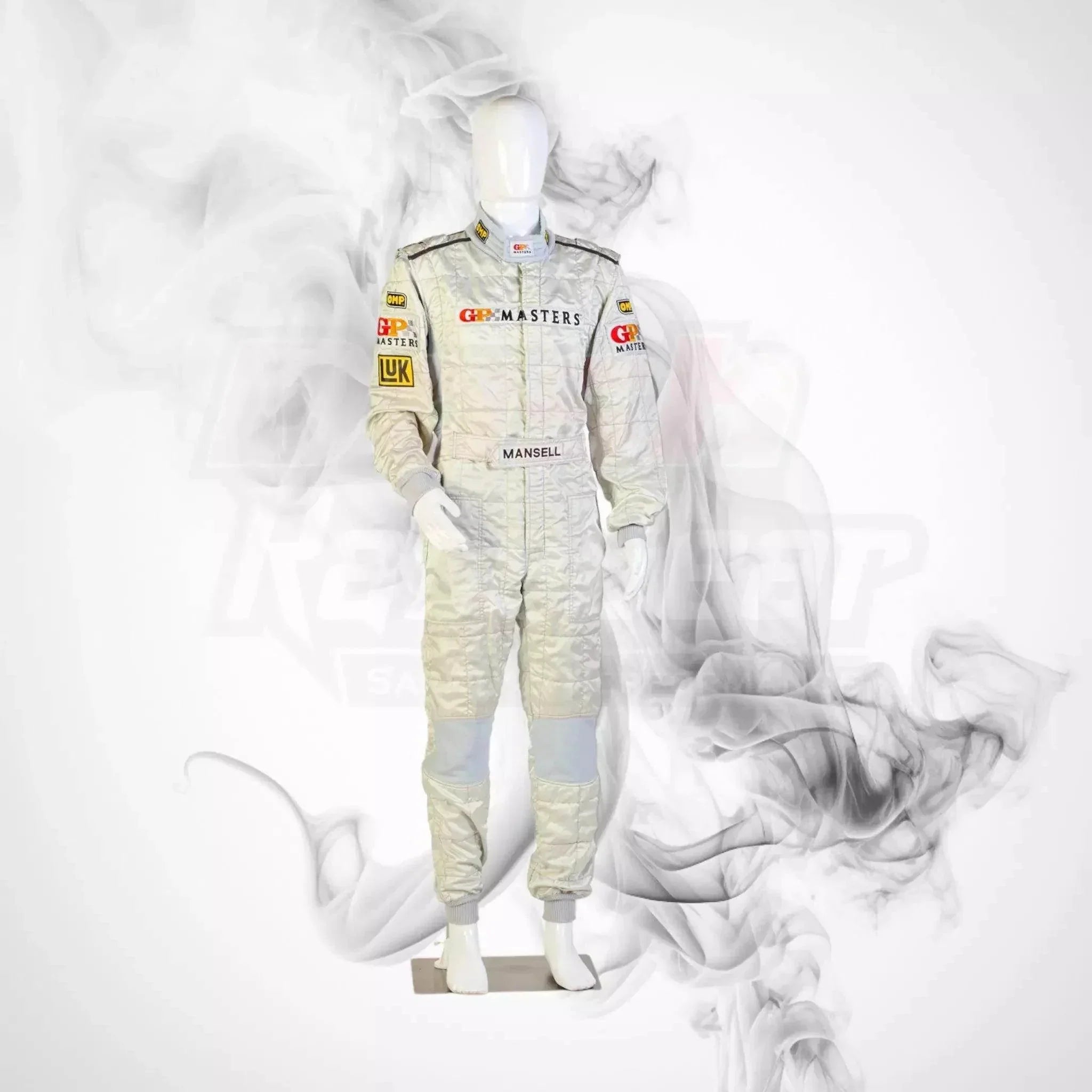 2006 OMP GP Masters NIGEL MANSELL’S Race Suit 2006 omp gp masters nigel mansell’s race suit