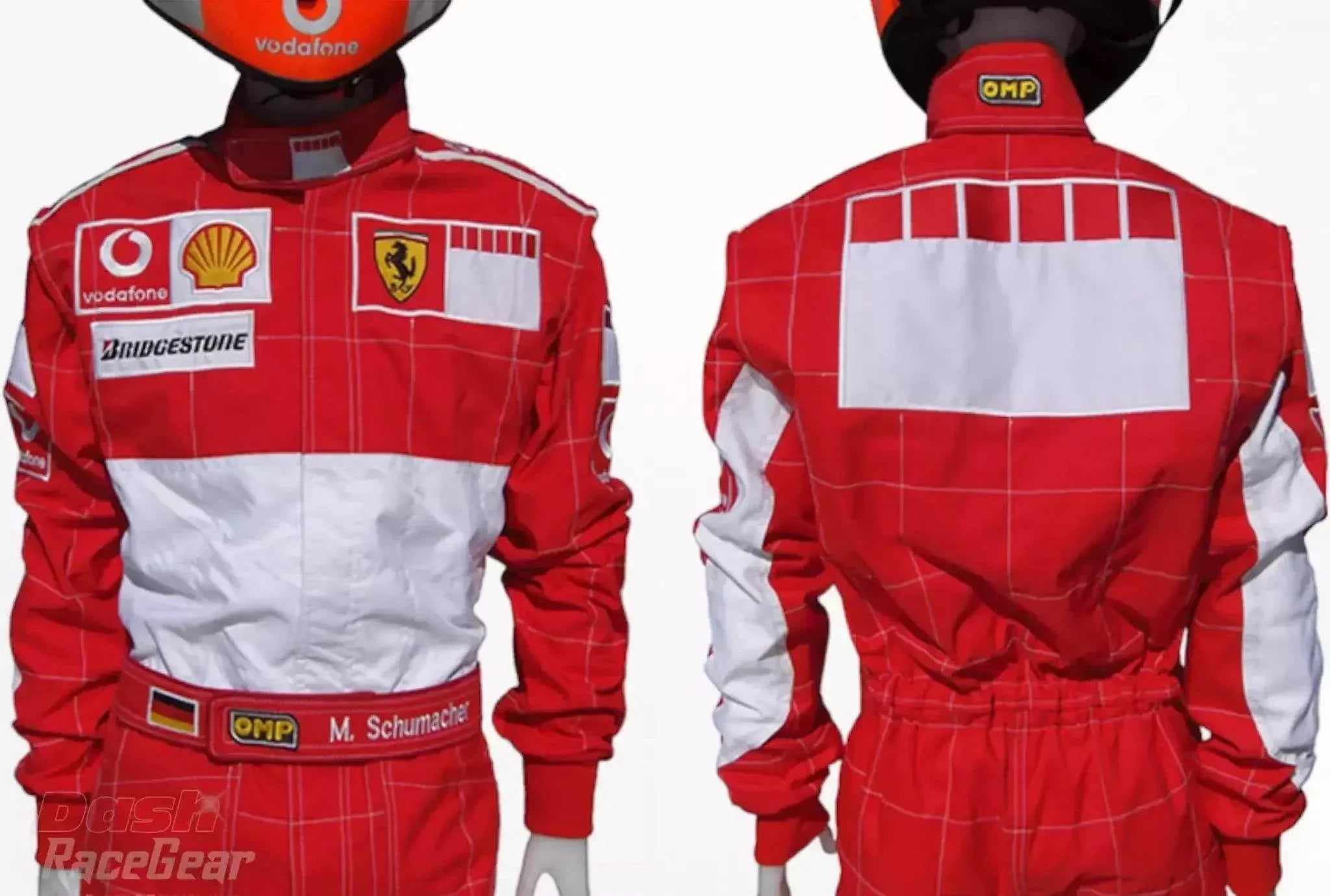 2006 michael schumacher bar code ferrari f1 embroidered racing suit 2006 michael schumacher bar code ferrari f1 embroidered racing suit