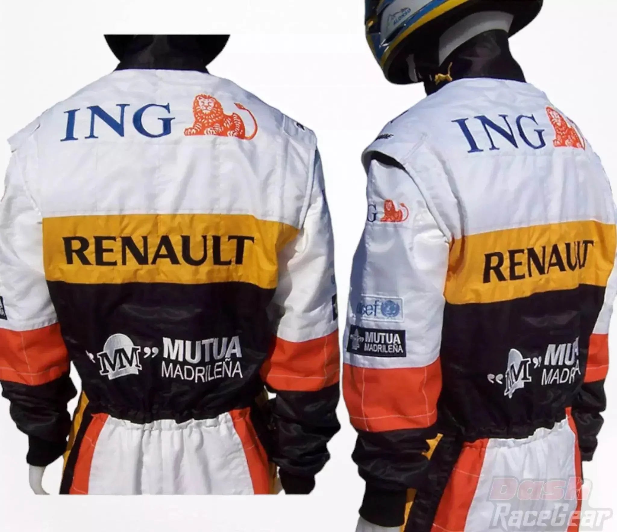 2008 fernando alonso renault f1 embroidered racing suit 2008 fernando alonso renault f1 embroidered racing suit