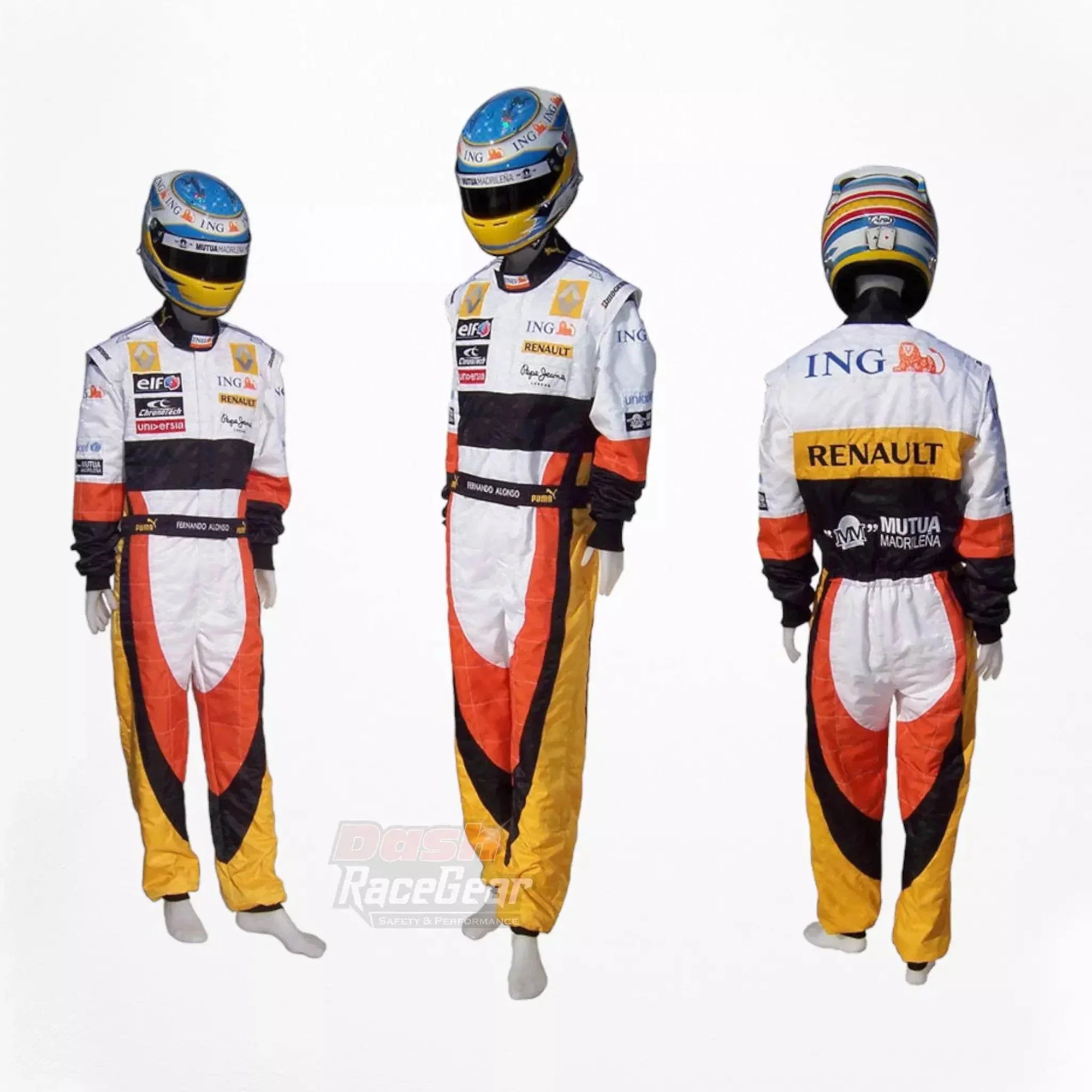 2008 fernando alonso renault f1 embroidered racing suit 2008 fernando alonso renault f1 embroidered racing suit