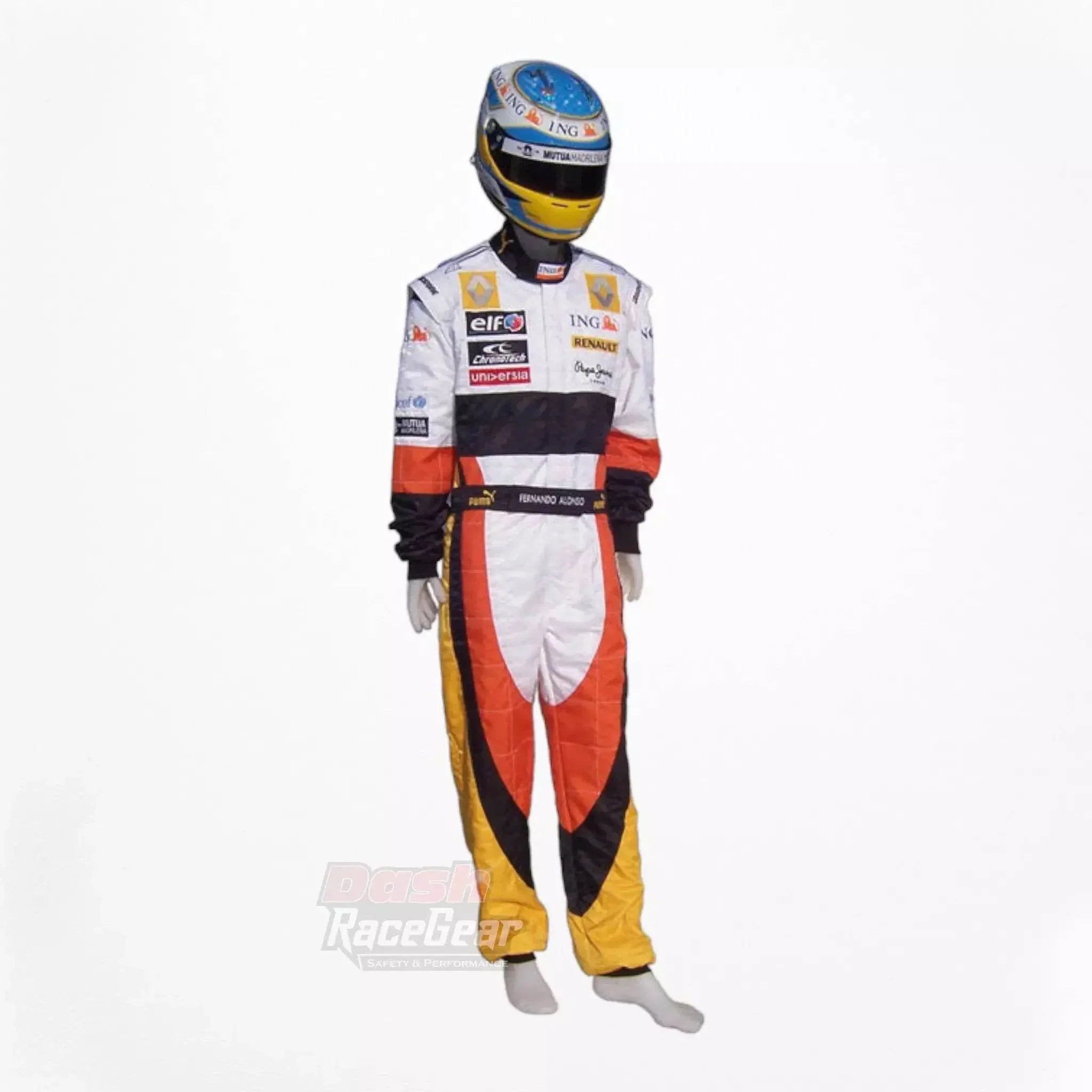 2008 fernando alonso renault f1 embroidered racing suit 2008 fernando alonso renault f1 embroidered racing suit