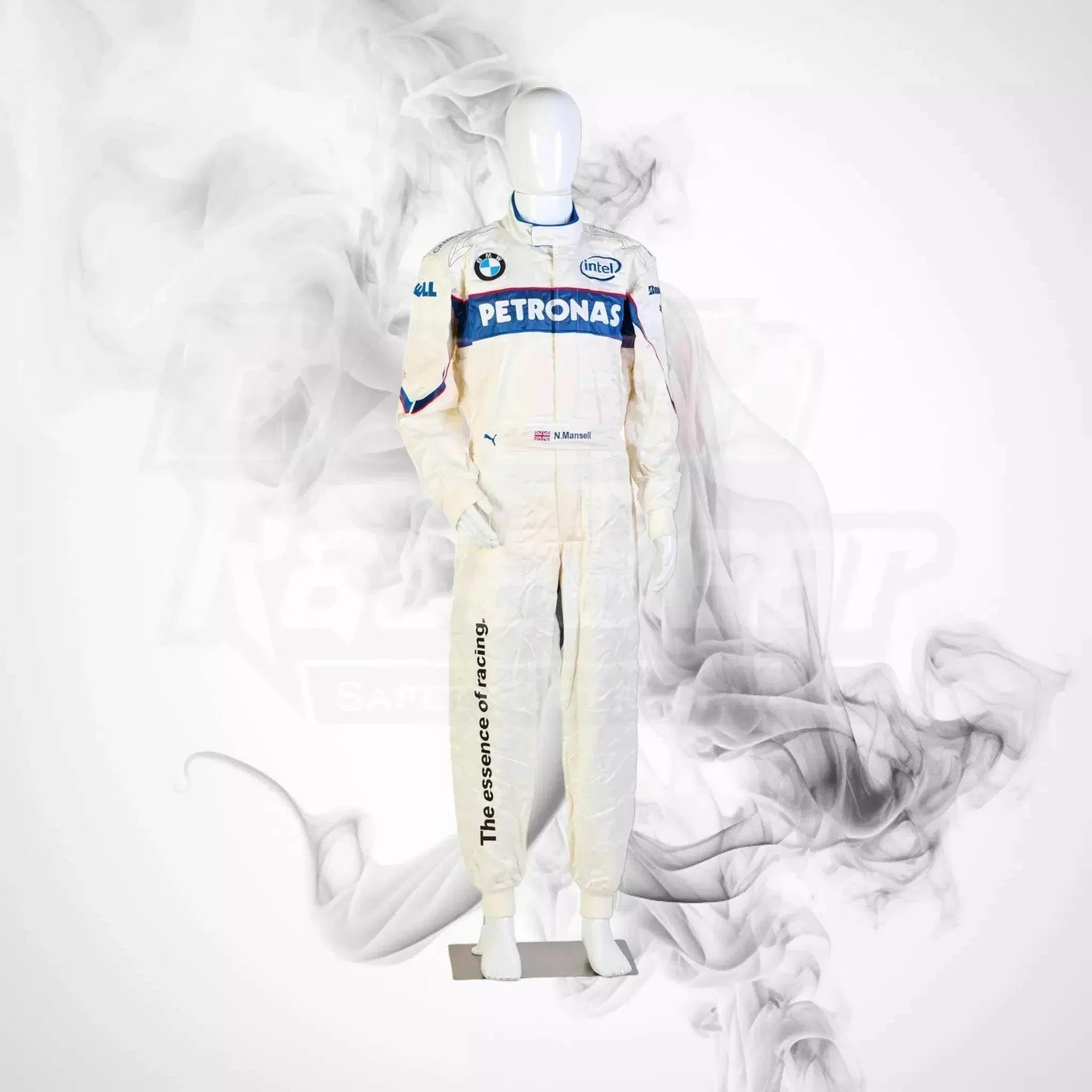 2007 BMW Sauber Formula 1 Puma NIGEL MANSELL’S Race Suit 2007 bmw sauber formula 1 puma nigel mansell’s race suit