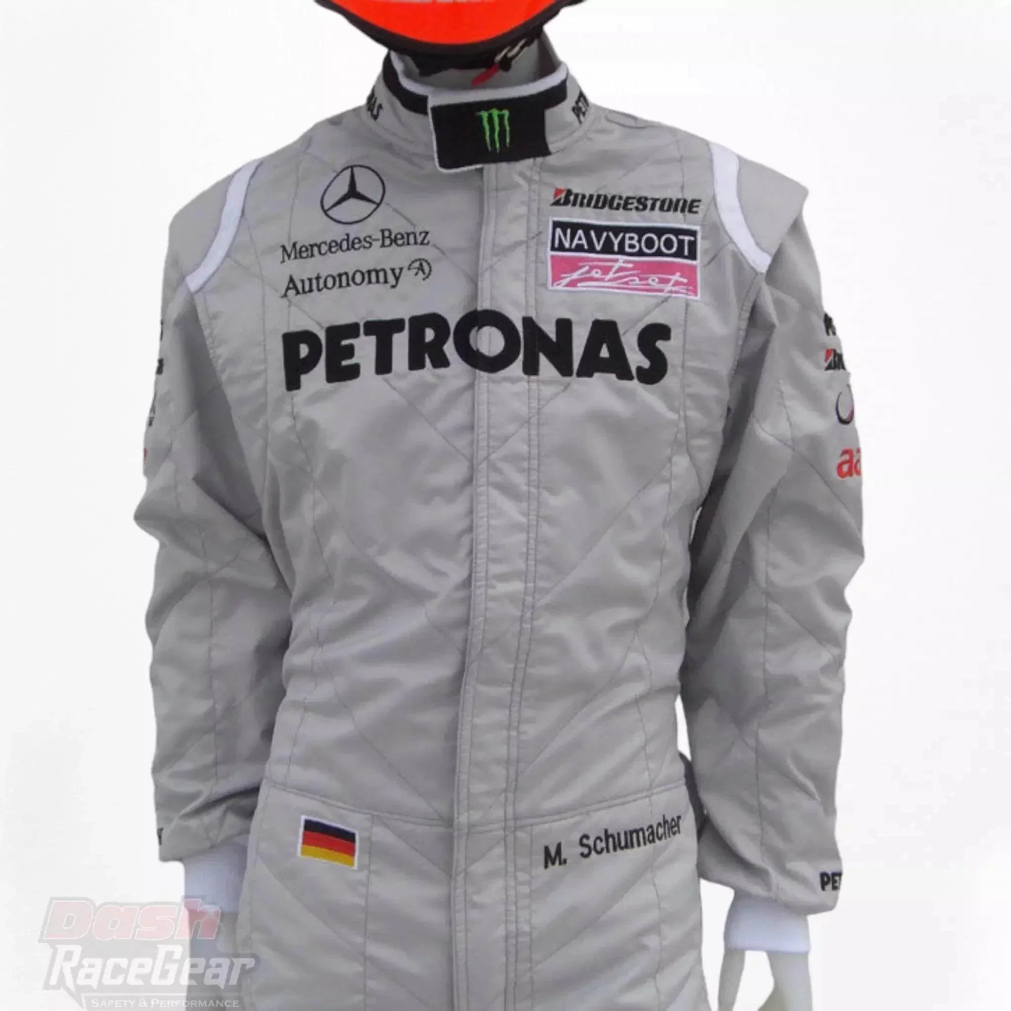 2010 michael schumacher mercedes benz f1 embroiderd race suit 2010 michael schumacher mercedes benz f1 embroiderd race suit