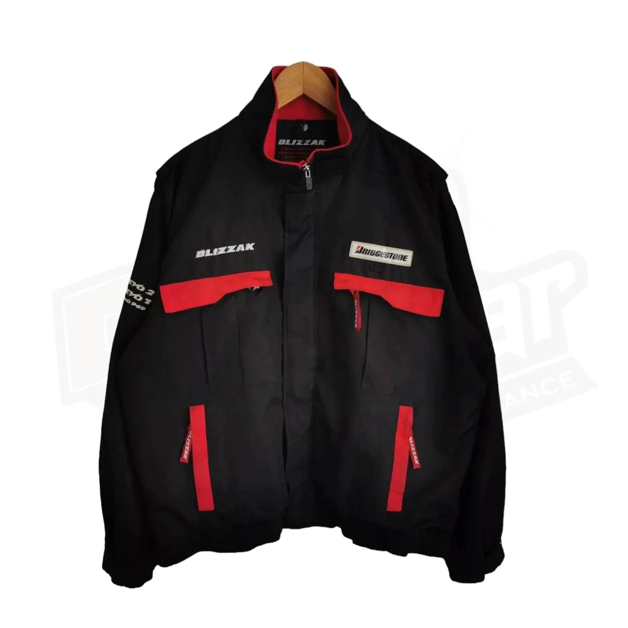 bridgestone blizzak embroidered windbreaker jacket Bridgestone Blizzak Embroidered Windbreaker Jacket DASH RACEGEAR