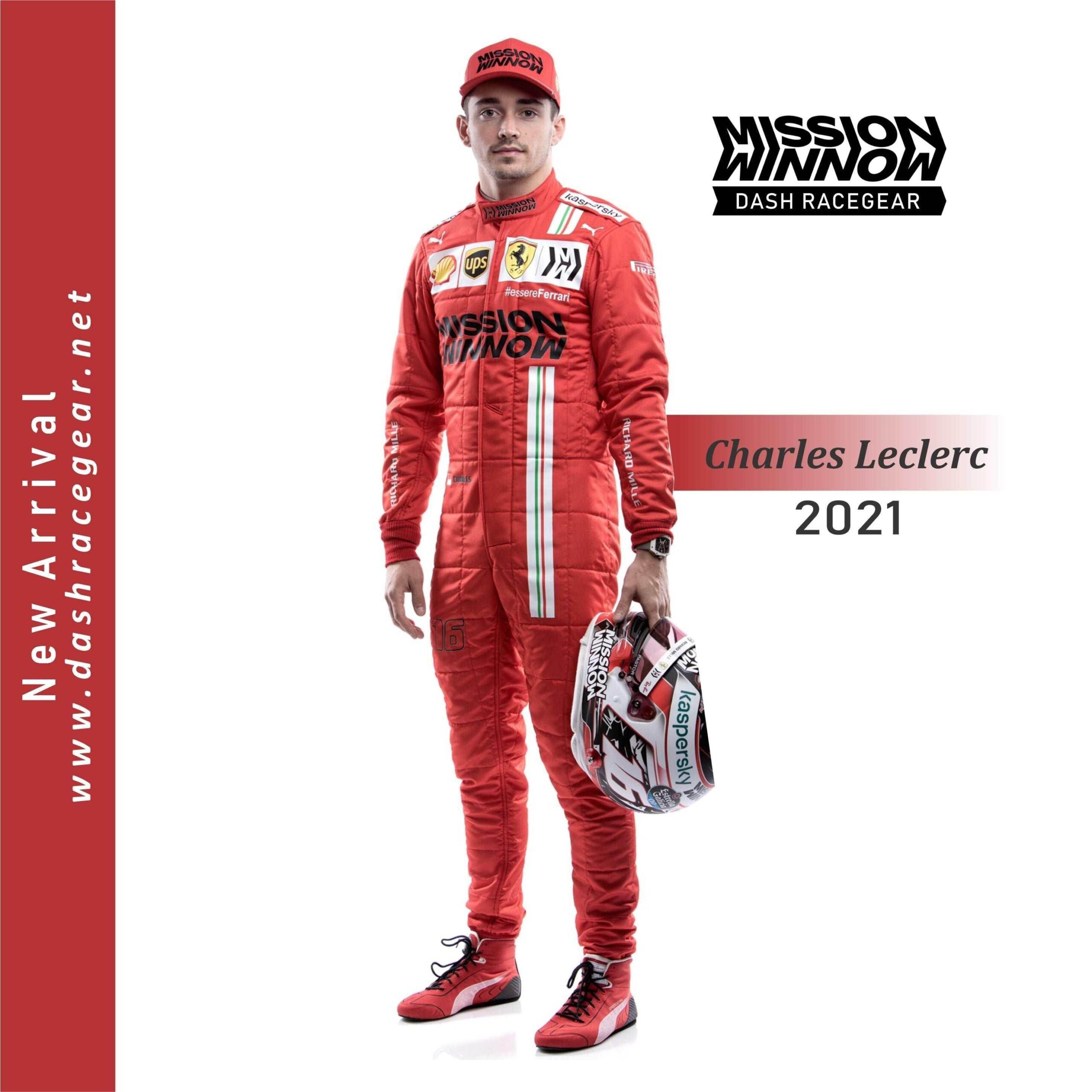 Charles Leclerc 2021 Ferrari F1 Race Suit KIDS Dash Racegear