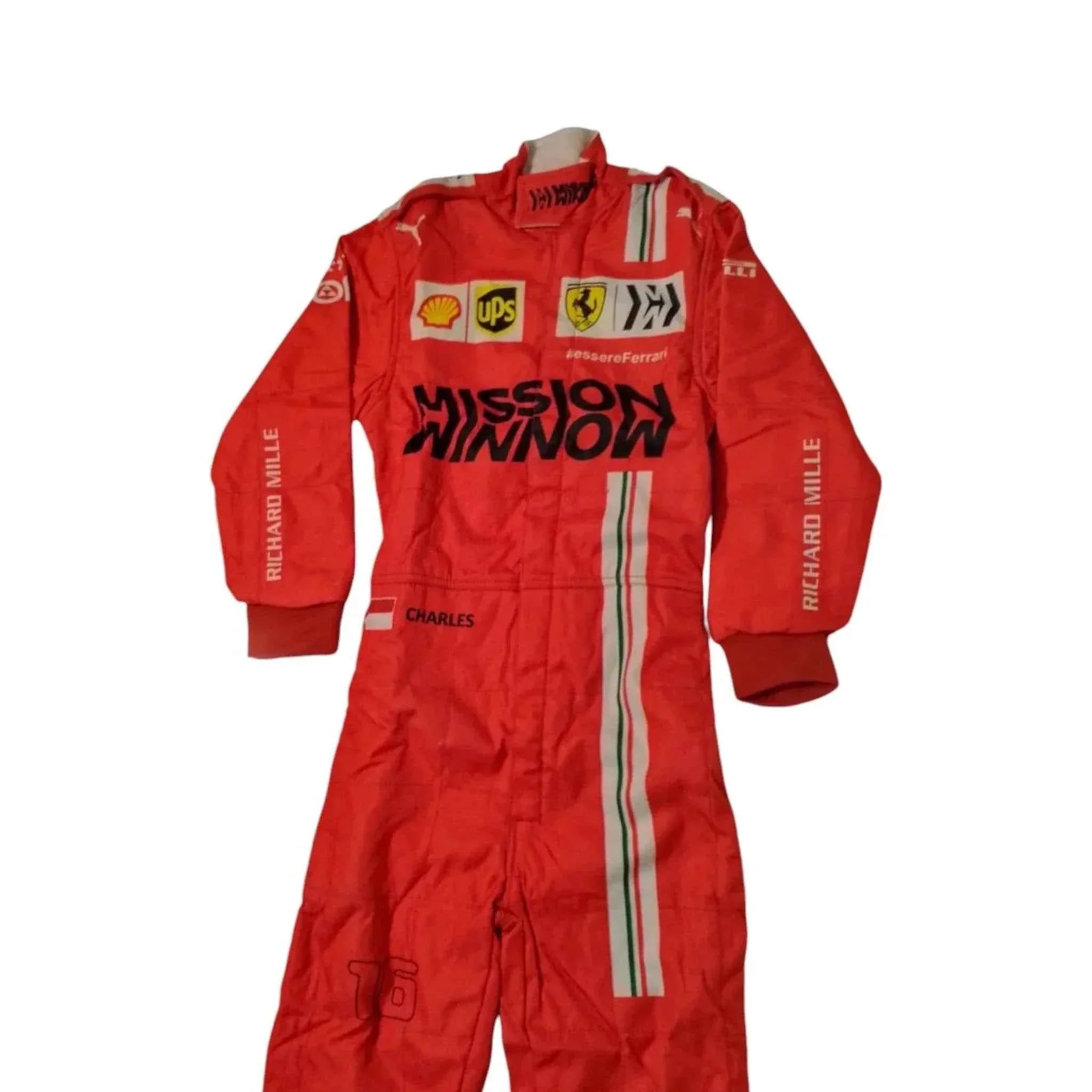charles leclerc 2021 ferrari f1 race suit Charles Leclerc 2021 Ferrari F1 Race Suit Dash Racegear