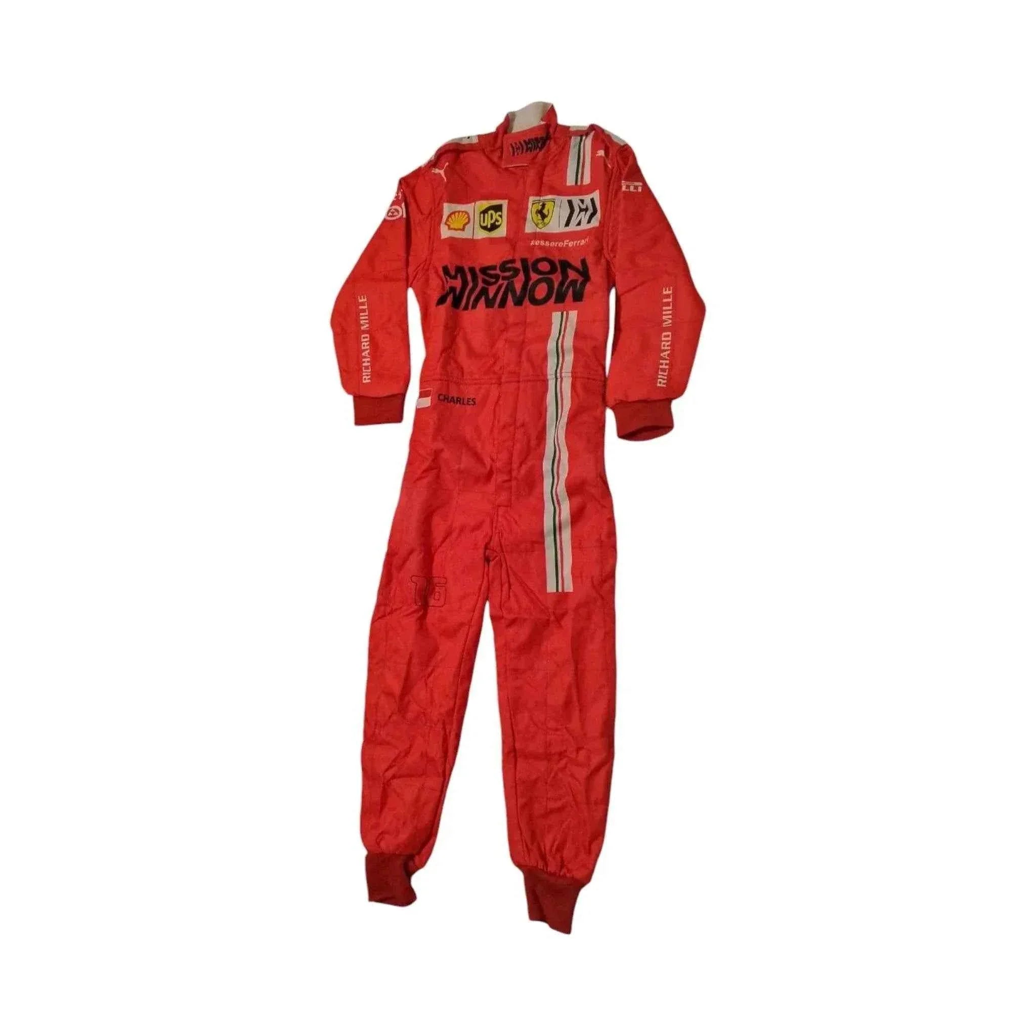 charles leclerc 2021 ferrari f1 race suit Charles Leclerc 2021 Ferrari F1 Race Suit Dash Racegear