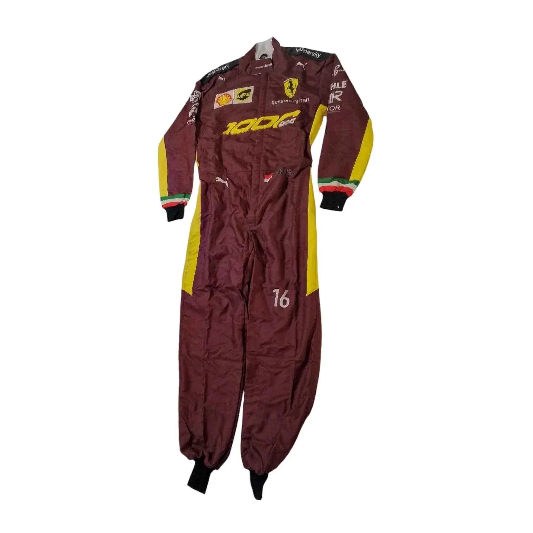 Charles Leclerc Sebastian Vettel 2020 F1 Replica Race Suit - Scuderia Ferrari 1000s Dash Racegear