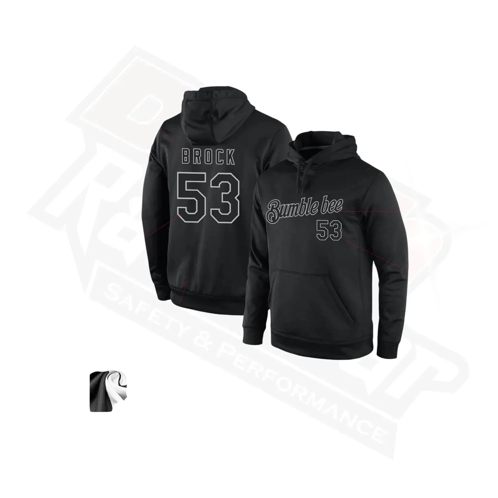 custom stitched black & gray sports pullover hoodie Custom Stitched Black & Gray Sports Pullover Hoodie Dash Racegear