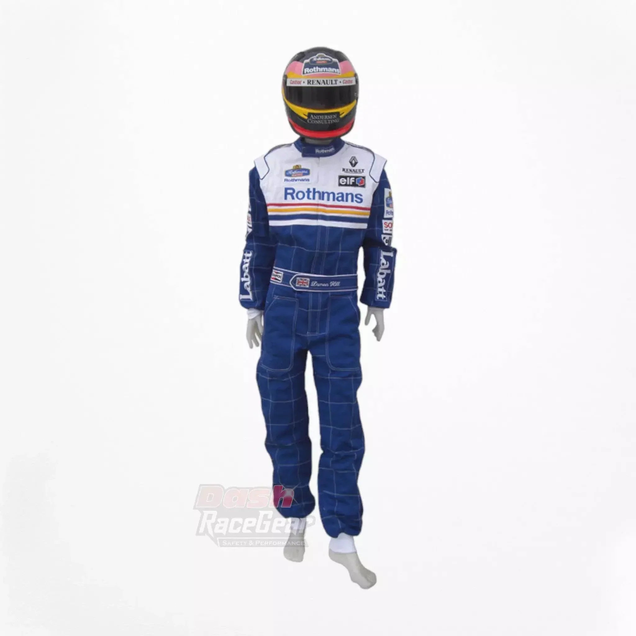 Damon Hill 1997 Williams F1 Embroidered Racing Suit DASH RACEGEAR