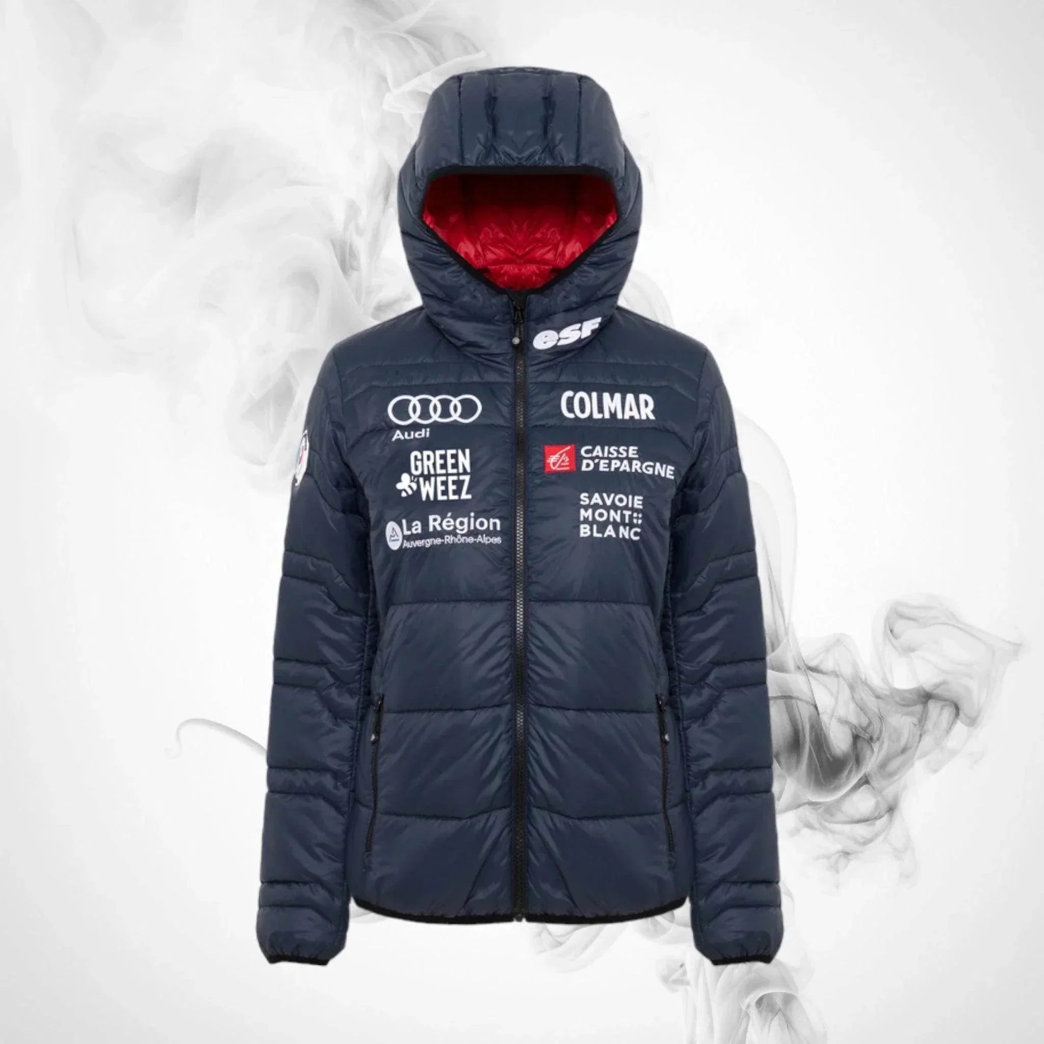 ski down jacket colmar french national team quilted jacket aspen midnight woman 2022/23 Ski Down jacket COLMAR French National Team Quilted Jacket Aspen Midnight Woman - 2022/23 Dash Racegear