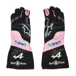 2023 ESTEBAN OCON WEEKEND WORN RACE GLOVES – MIAMI GP