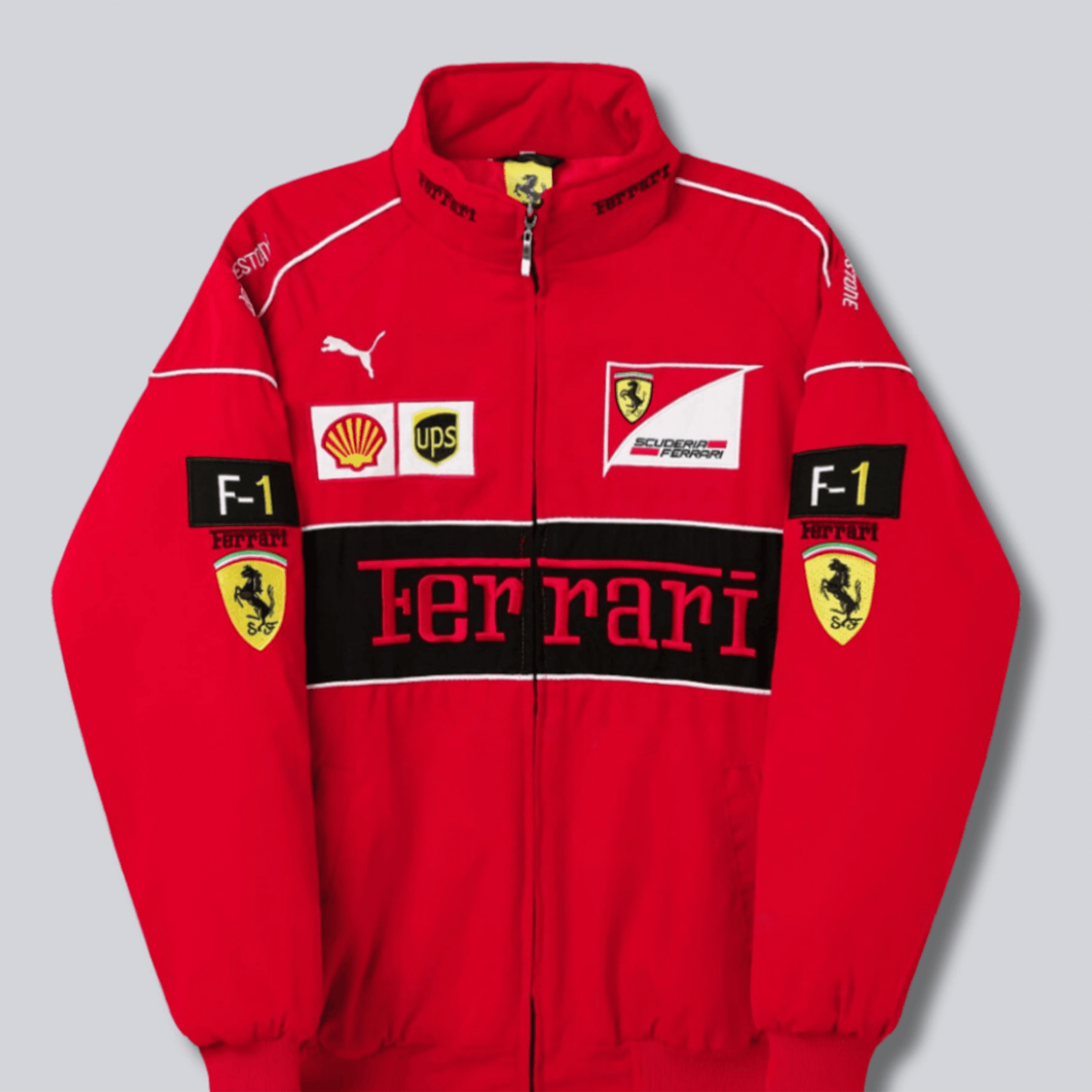 ferrari f1 vintage red jacket Ferrari F1 Vintage Red Jacket Dash Racegear
