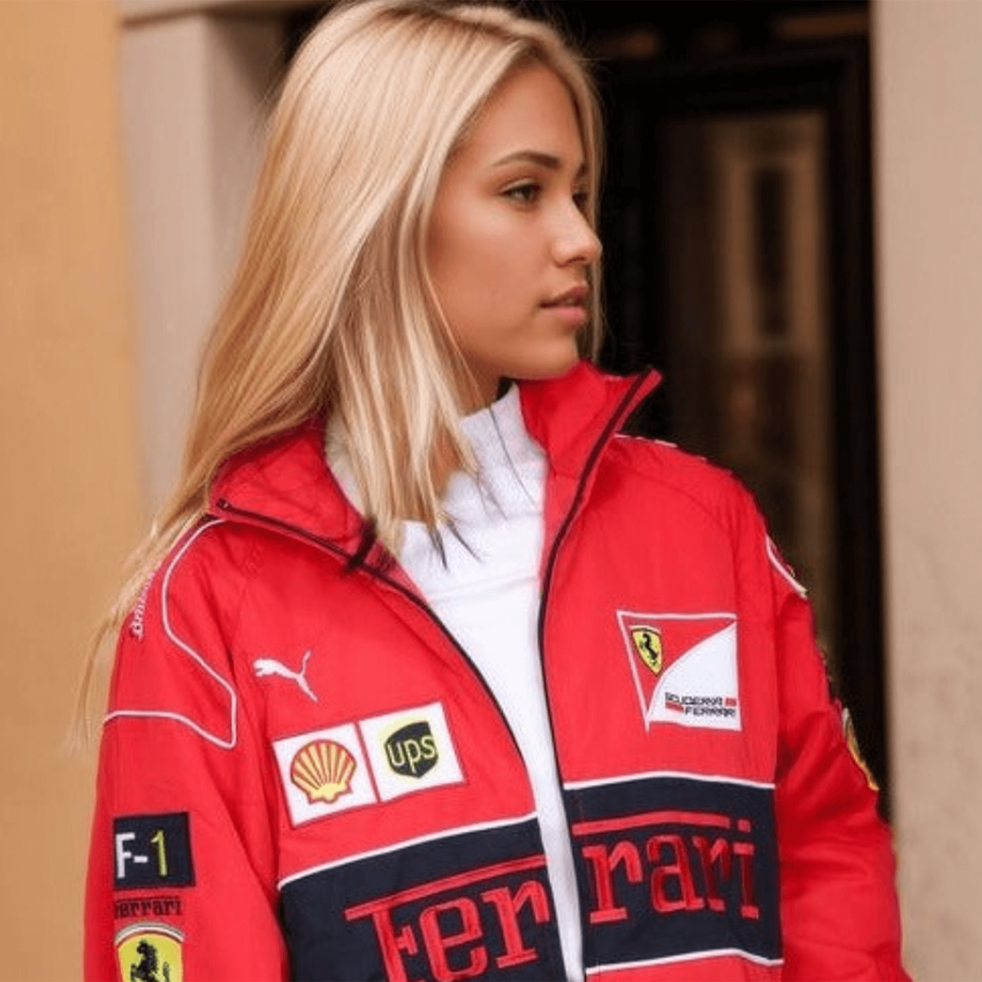 ferrari f1 vintage red jacket Ferrari F1 Vintage Red Jacket Dash Racegear