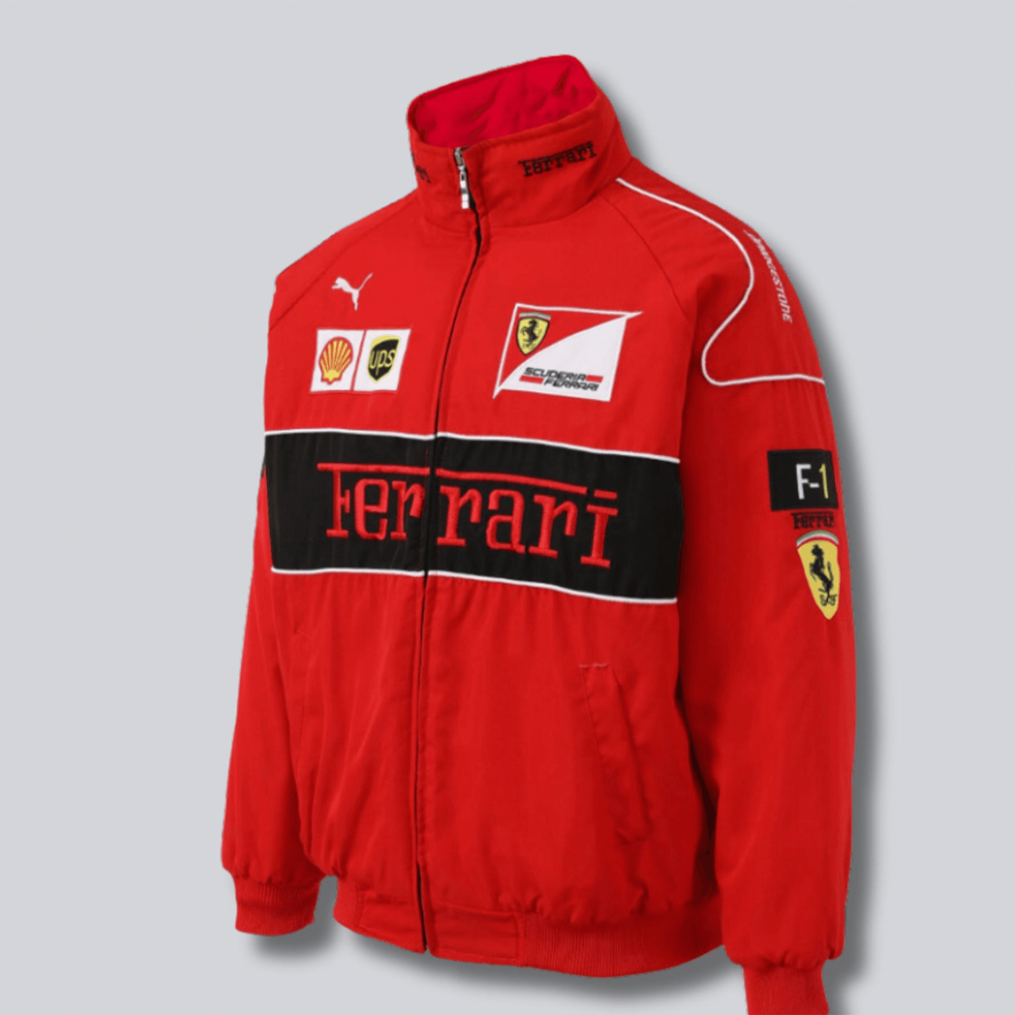 ferrari f1 vintage red jacket Ferrari F1 Vintage Red Jacket Dash Racegear