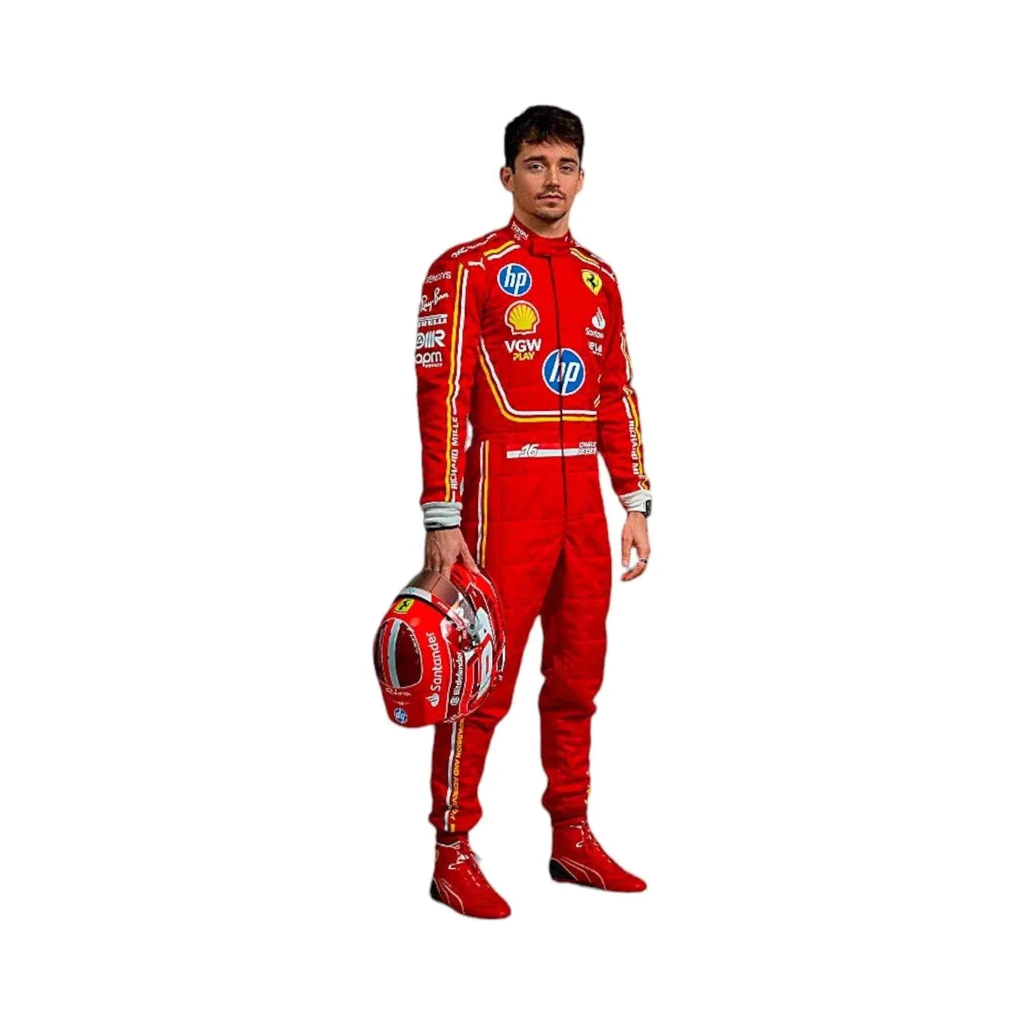 2024 Monaco GP Scuderia Ferrari Hp Charles Leclerc Race Suit KIDS Dash Racegear