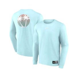 Formula 1 Beach Club Printed Long Sleeve T-Shirt Blue