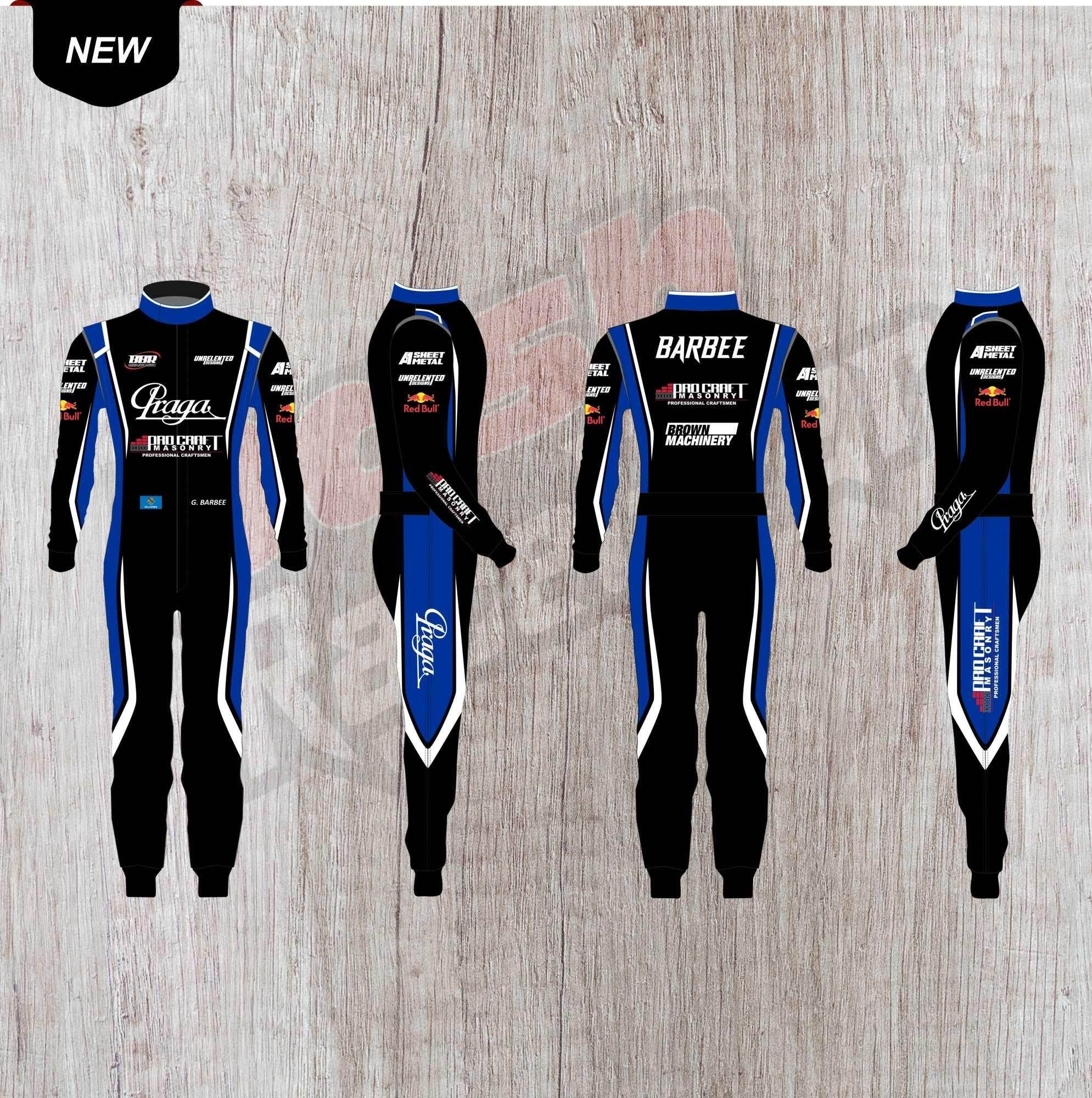 G.Barbee Customized Praga Kart Suit Dash racegear