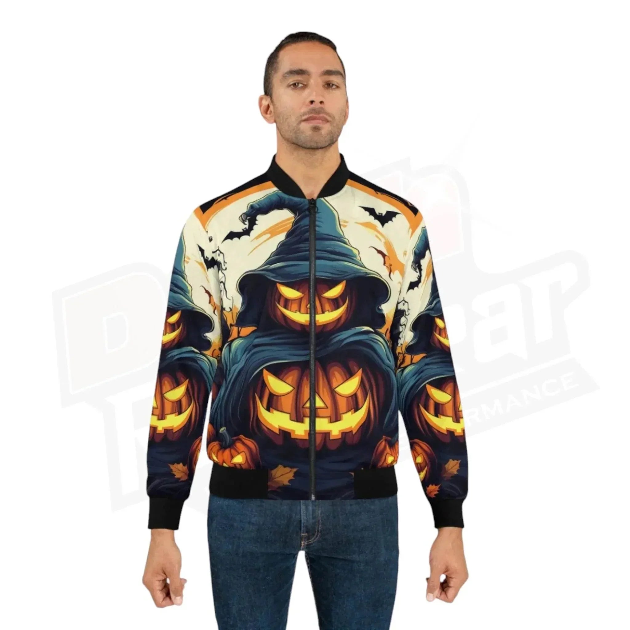 halloween jack o lantern unisex bomber jacket Halloween Jack O Lantern Unisex Bomber Jacket DASH RACEGEAR