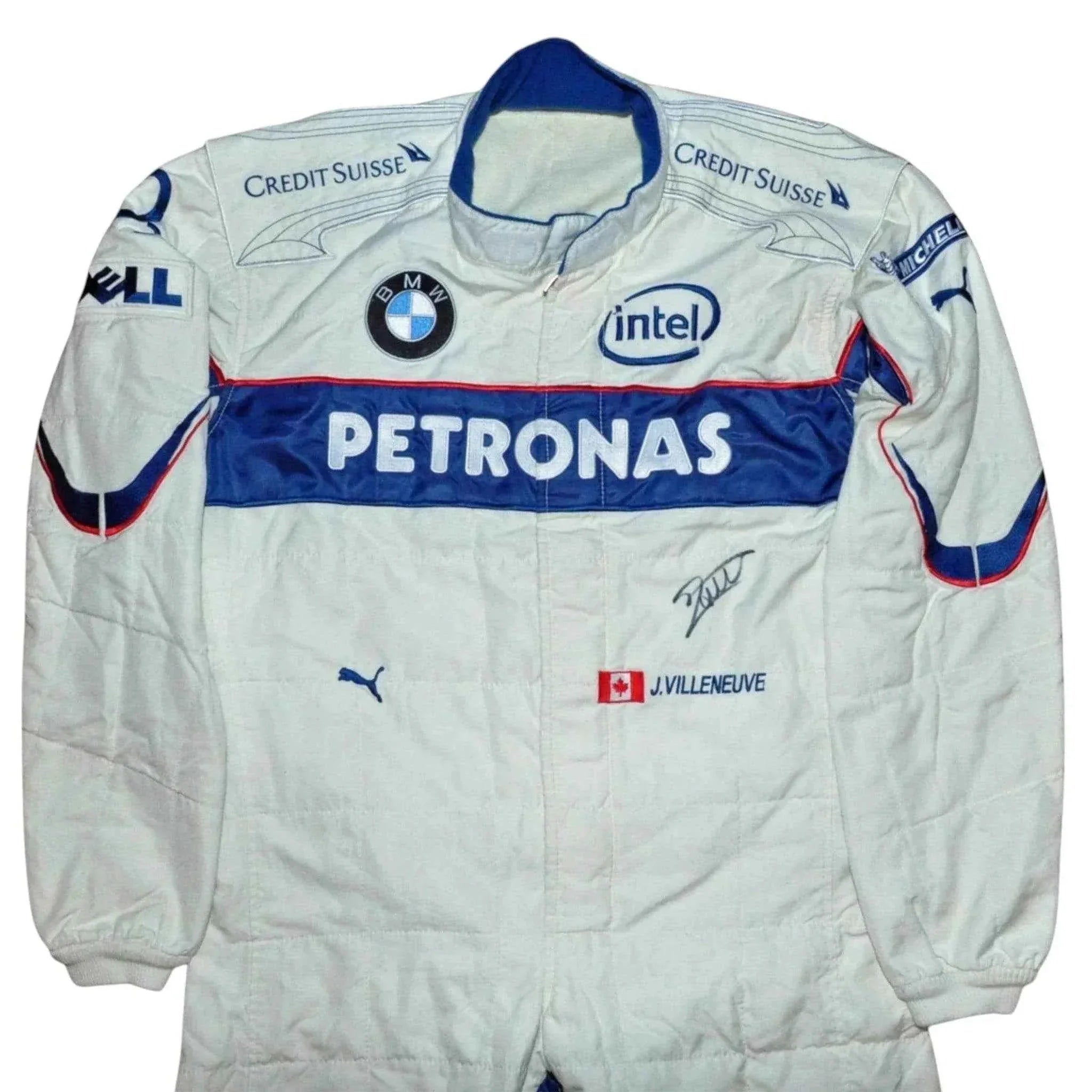 jacques villeneuve used & signed bmw sauber 2006 bahrain gp f1 race suit JACQUES VILLENEUVE USED & SIGNED BMW SAUBER 2006 Bahrain GP F1 Race SUIT Dash Racegear