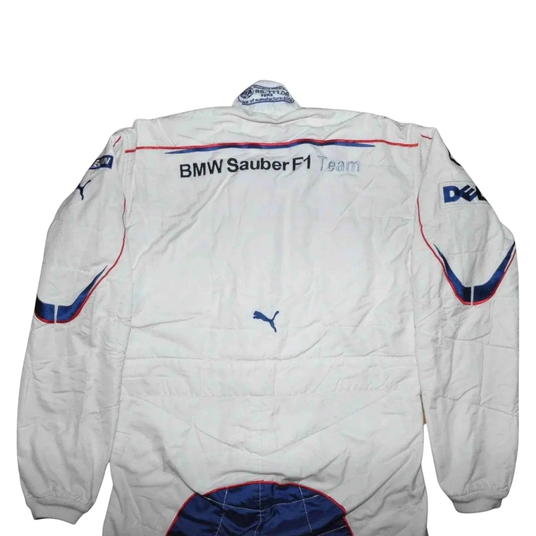 jacques villeneuve used & signed bmw sauber 2006 bahrain gp f1 race suit JACQUES VILLENEUVE USED & SIGNED BMW SAUBER 2006 Bahrain GP F1 Race SUIT Dash Racegear