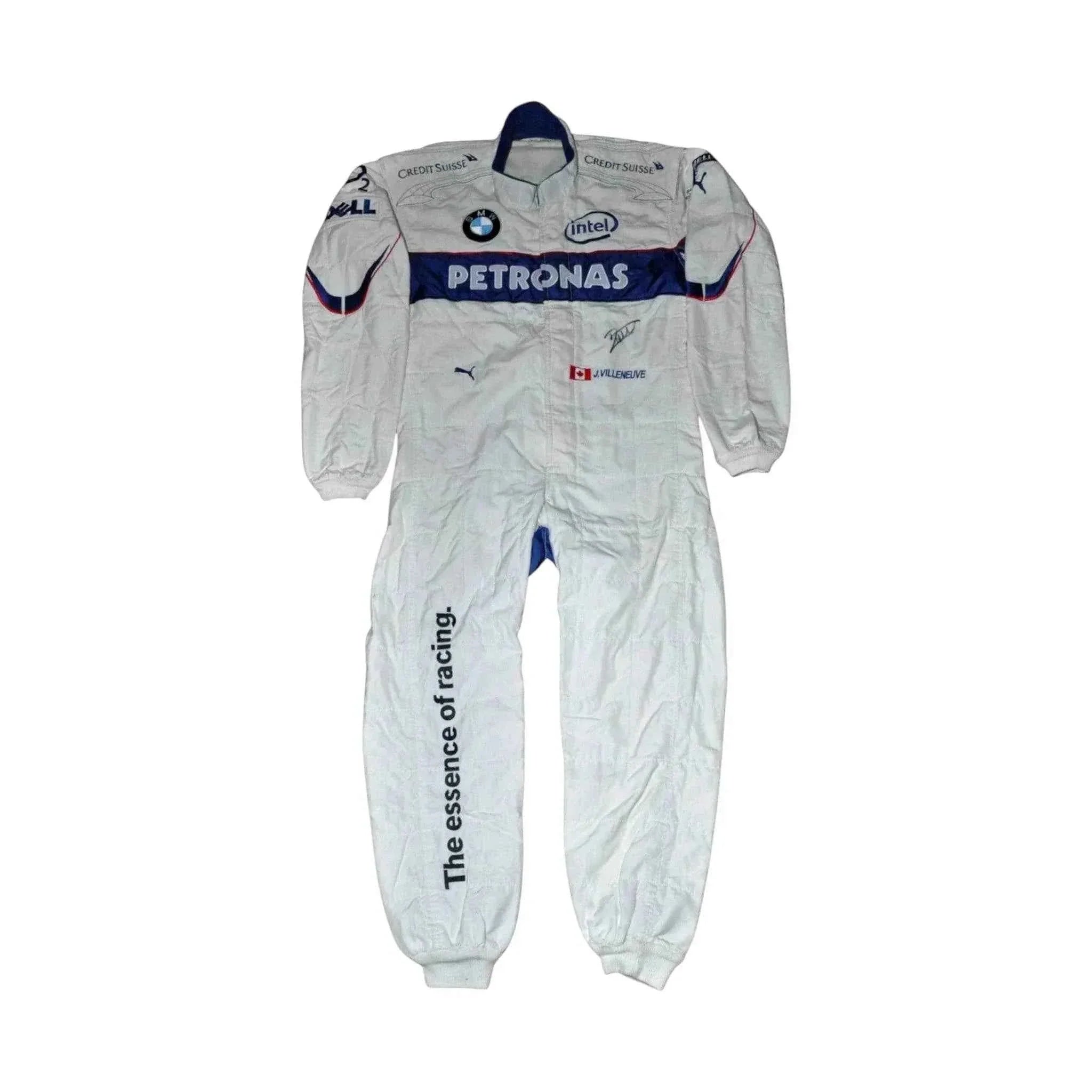 jacques villeneuve used & signed bmw sauber 2006 bahrain gp f1 race suit JACQUES VILLENEUVE USED & SIGNED BMW SAUBER 2006 Bahrain GP F1 Race SUIT Dash Racegear