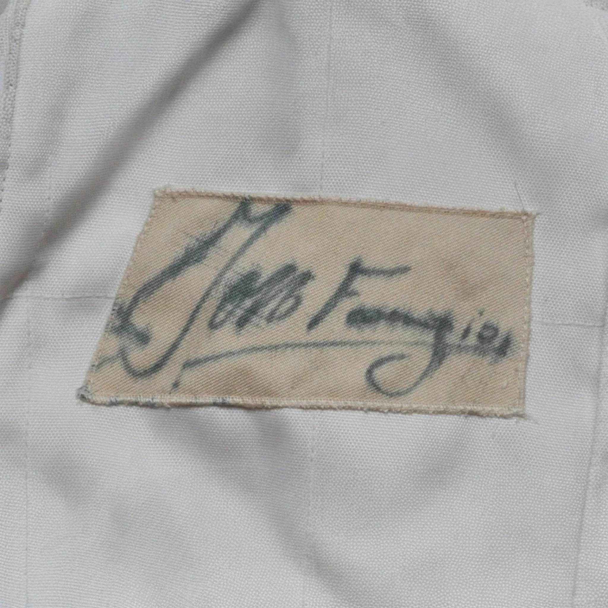 juan manuel fangio signed vintage ferrari f1 replica race suit Juan Manuel Fangio SIGNED VINTAGE FERRARI F1 REPLICA Race SUIT Dash Racegear