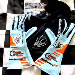 LANDO NORRIS MCLAREN RARE SPECIAL EDITION GULF F1 GLOVES ( Baby )