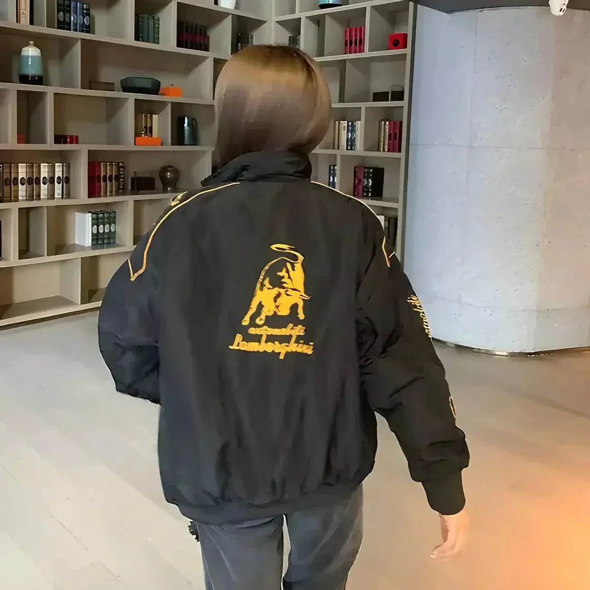 lamborghini f1 vintage style embroidery racing jacket Lamborghini F1 Vintage Style Embroidery Racing Jacket DASH RACEGEAR