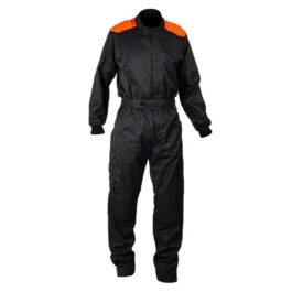 MECHANIC SUIT BLACK-FLUOR RED