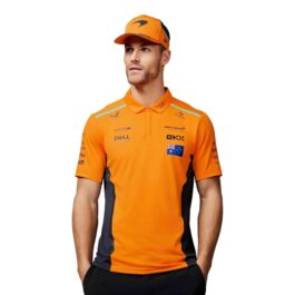 Mens Official Teamwear Polo Shirt Oscar Piastri Formula 1